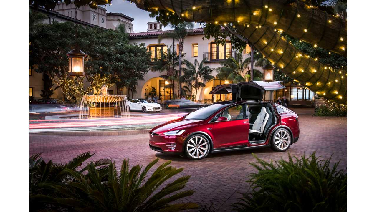 Red Tesla Model X Wallpapers