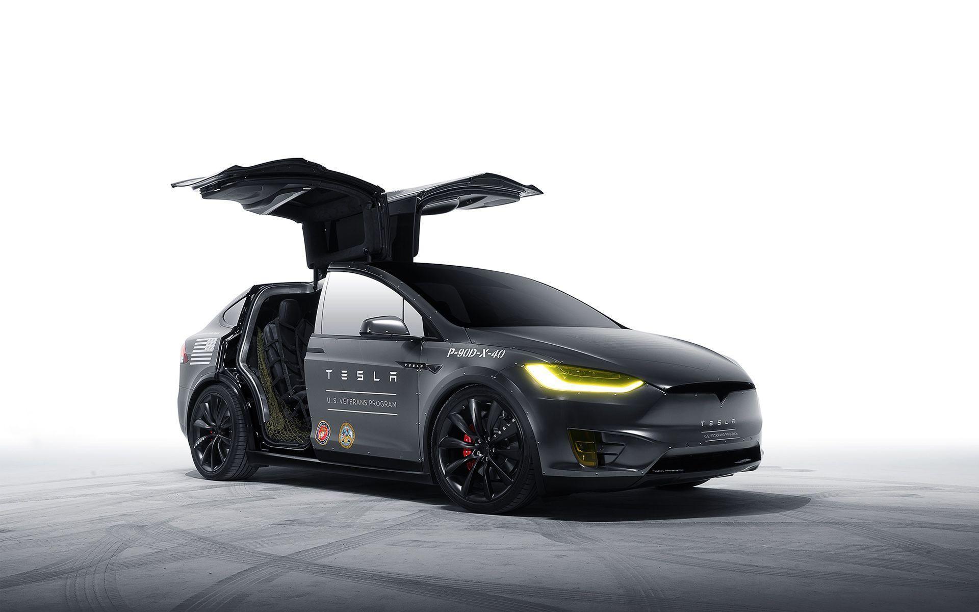 Red Tesla Model X Wallpapers