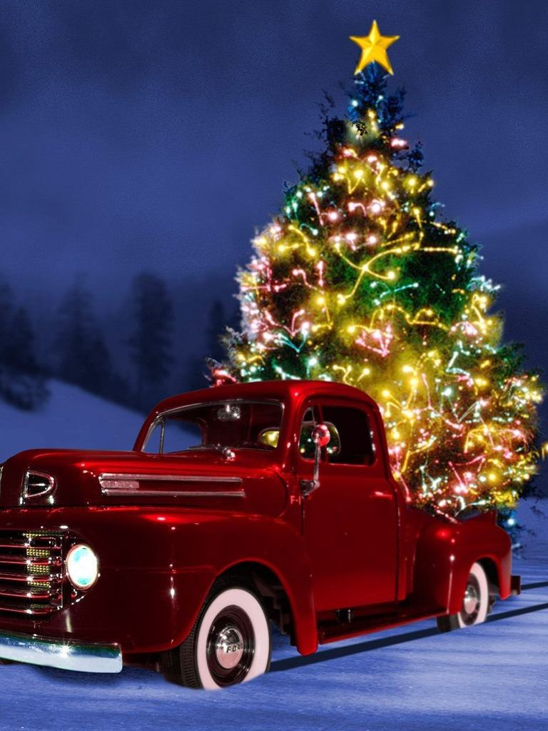 Red Truck Christmas Wallpapers