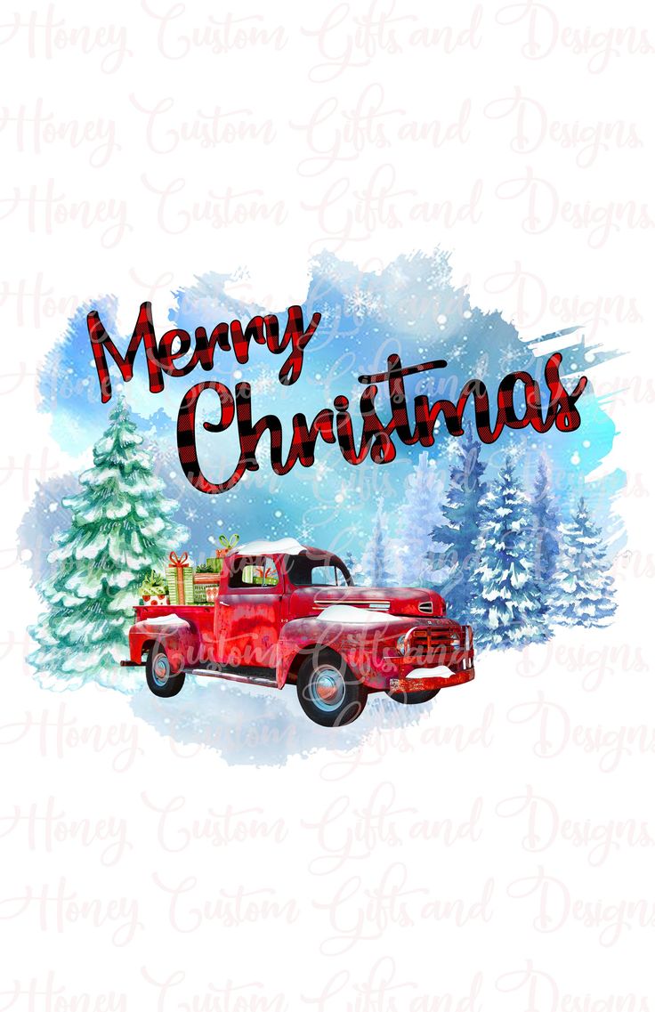 Red Truck Christmas Wallpapers