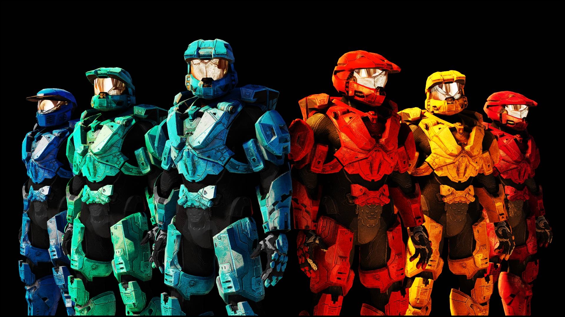 Red Vs Blue Characters Wallpapers