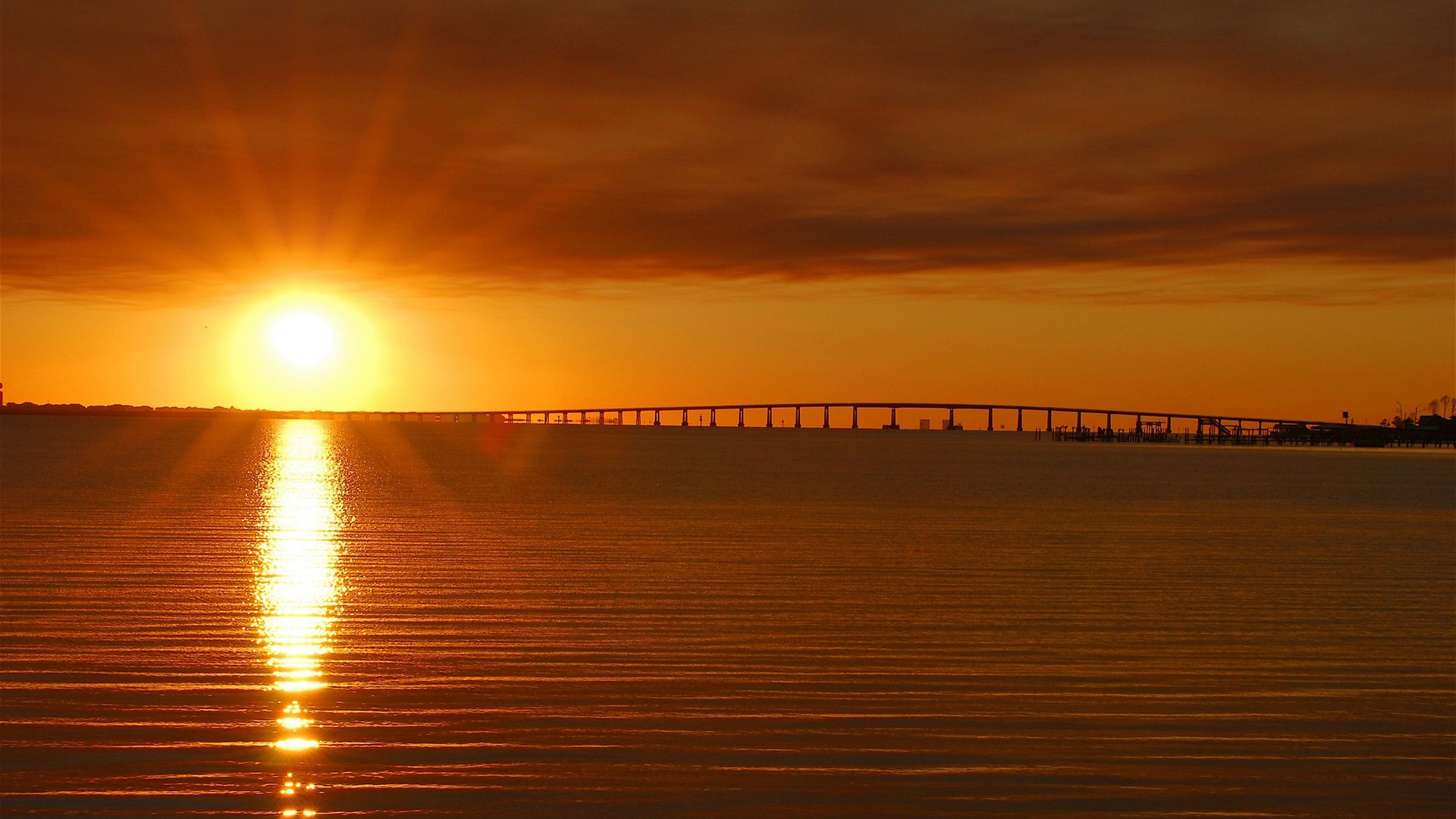 Reflection Of Sunset On Water Wallpapers