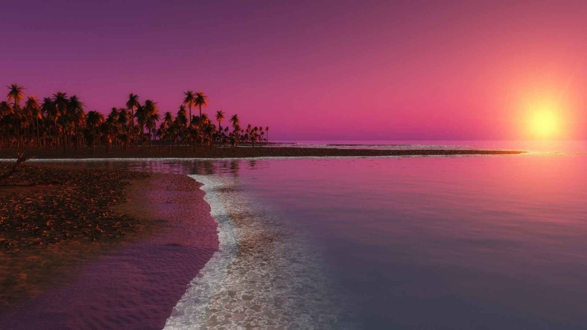 Reflection Of Sunset On Water Wallpapers