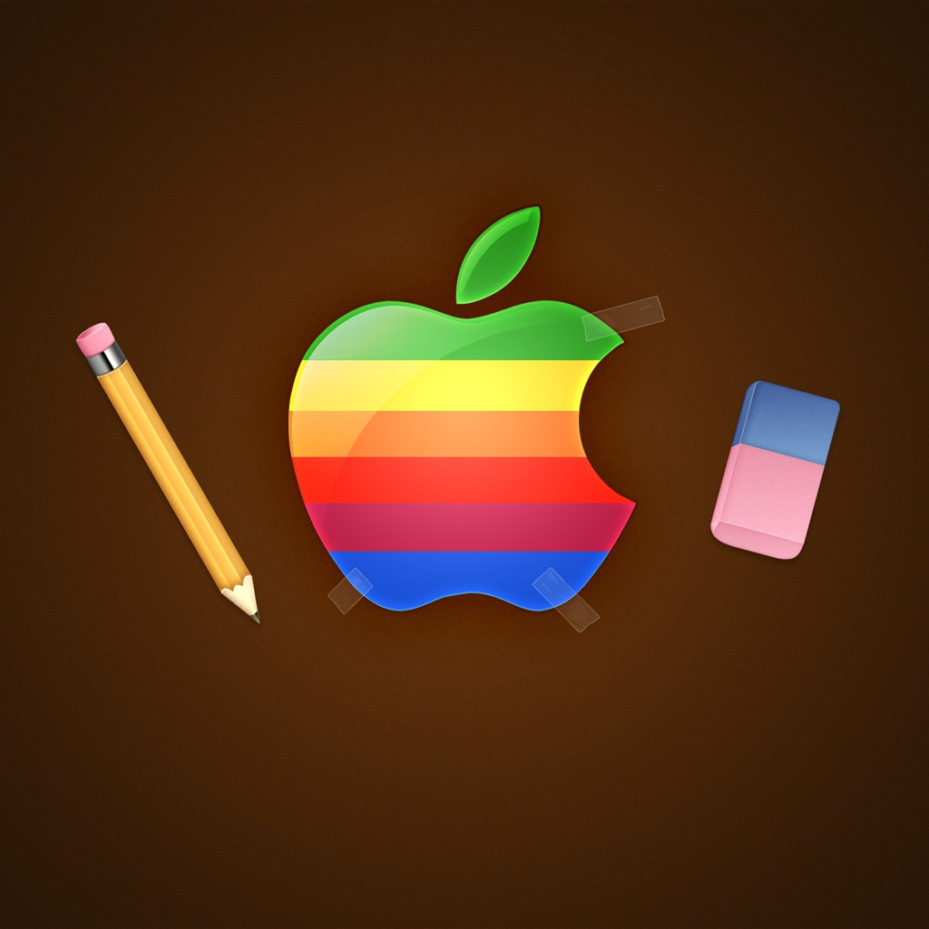 Retro Apple Logo Wallpapers