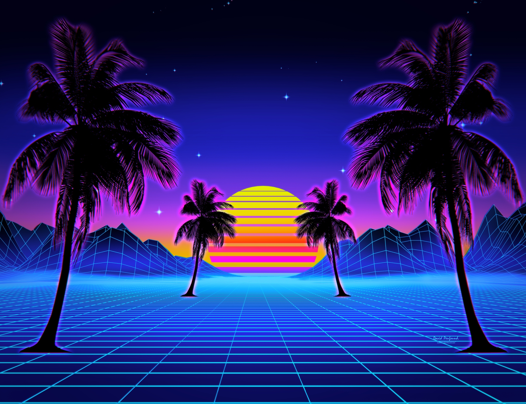 Retro Beach Art Wallpapers Wallpapers