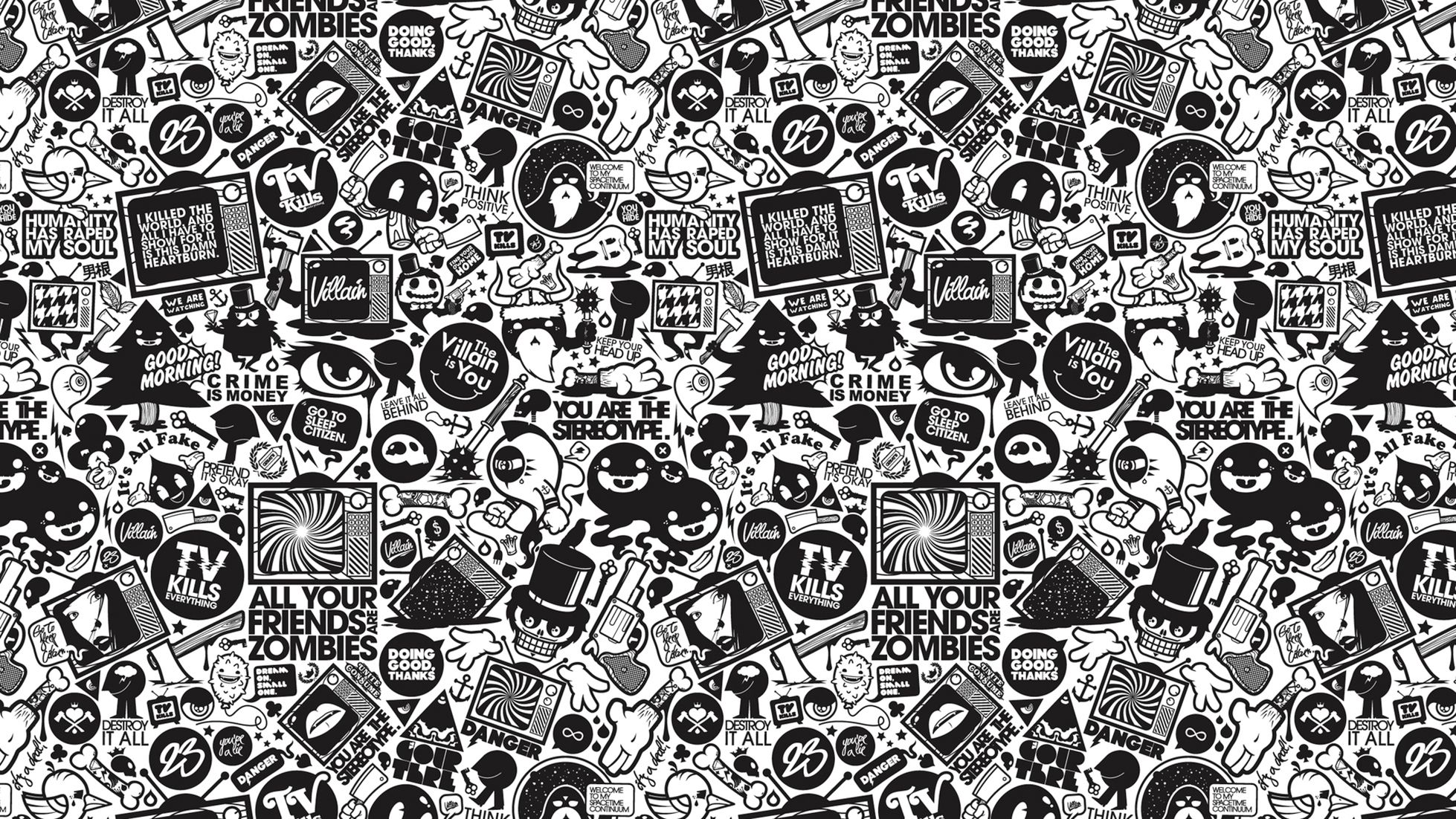 Retro Black And White Wallpapers