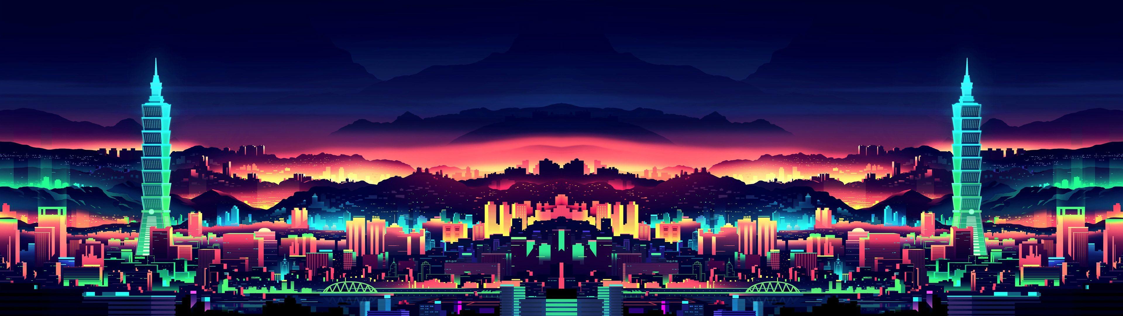 Retro Dual Monitor Wallpapers Wallpapers