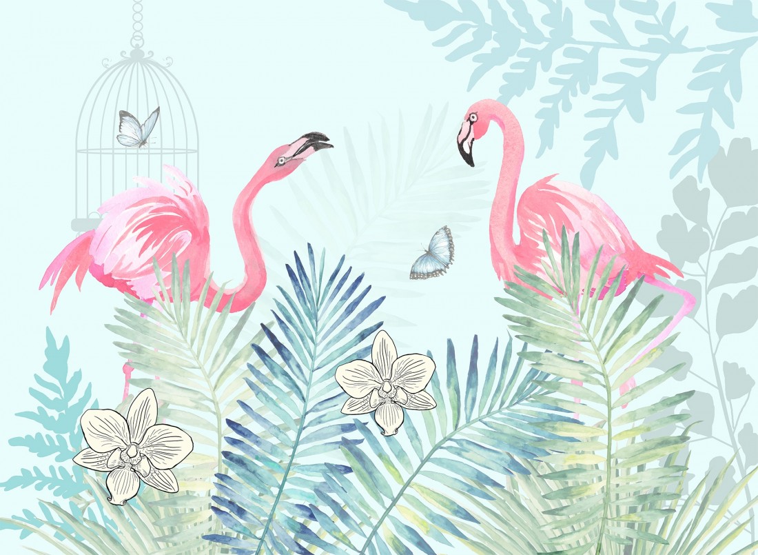 Retro Flamingo Wallpapers