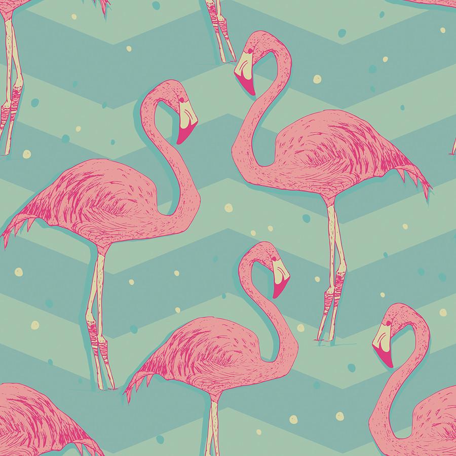 Retro Flamingo Wallpapers