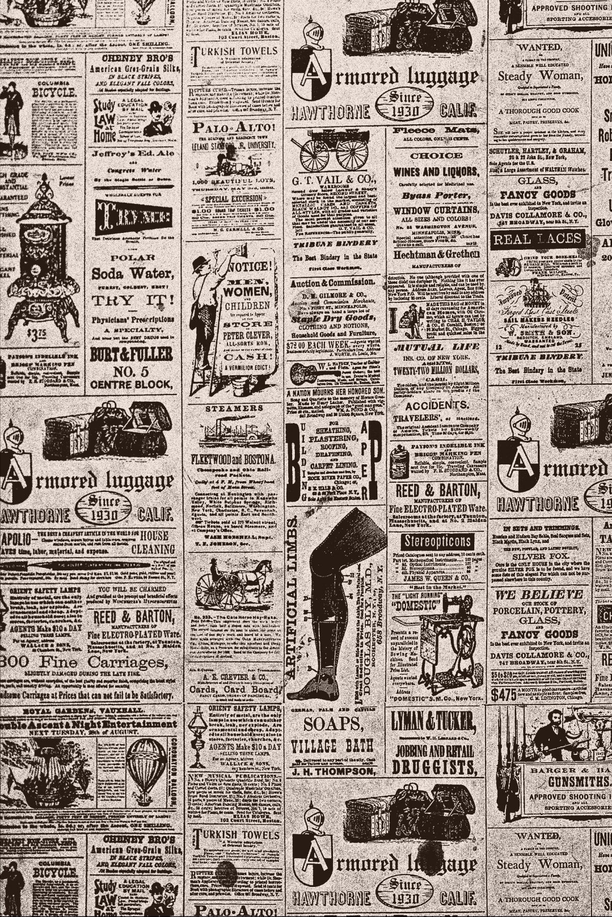 Retro Newspaper Aesthetic Wallpapers