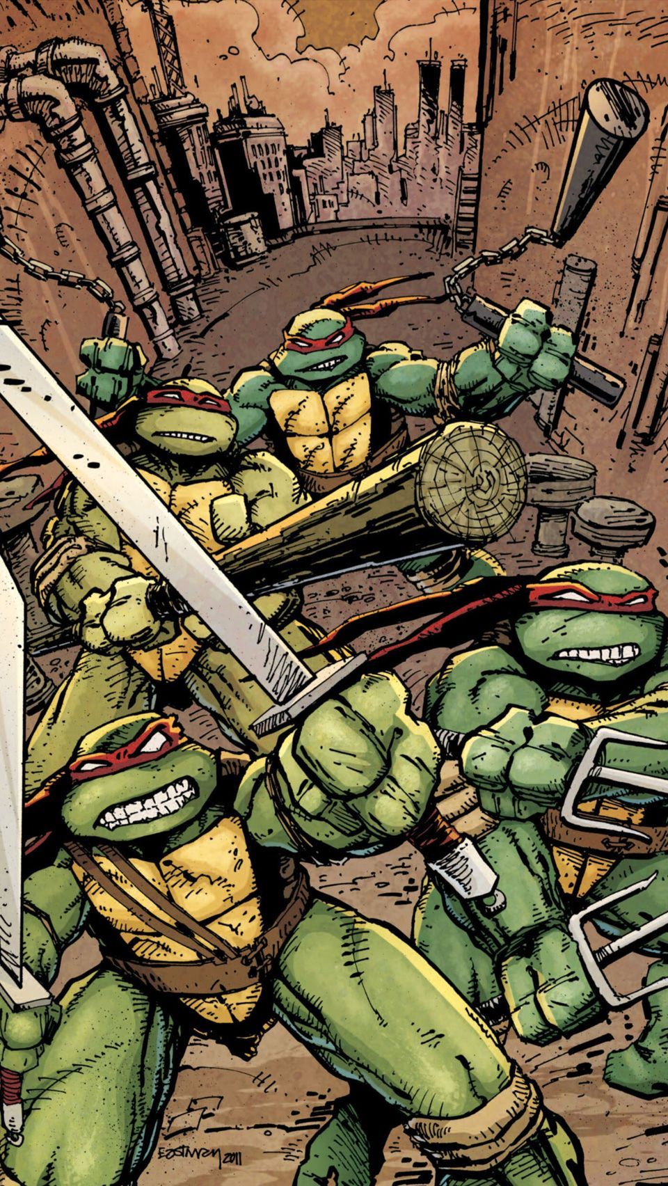 Retro Ninja Turtles Wallpaper Wallpapers