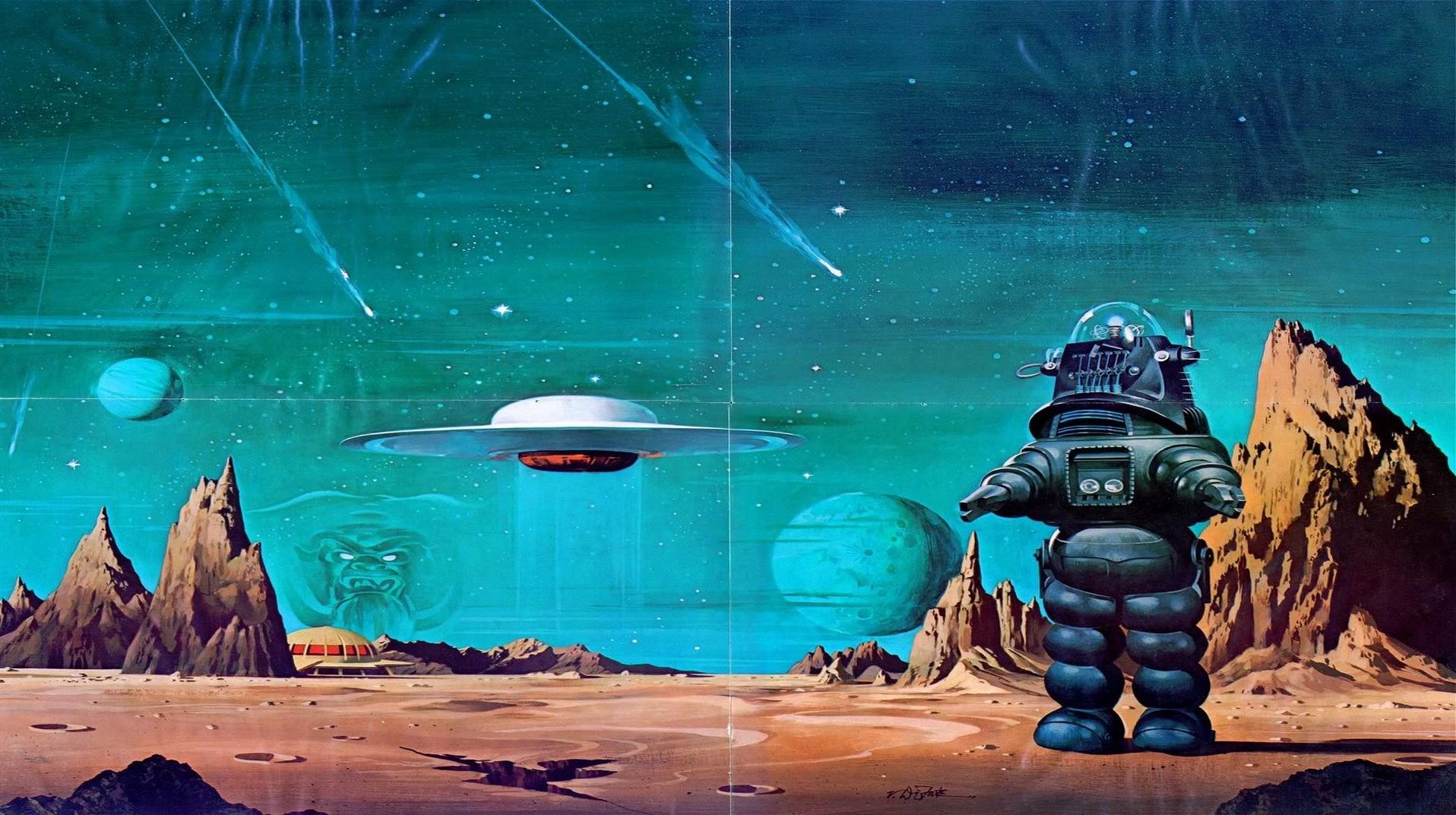 Retro Sci Fi Robot Wallpapers