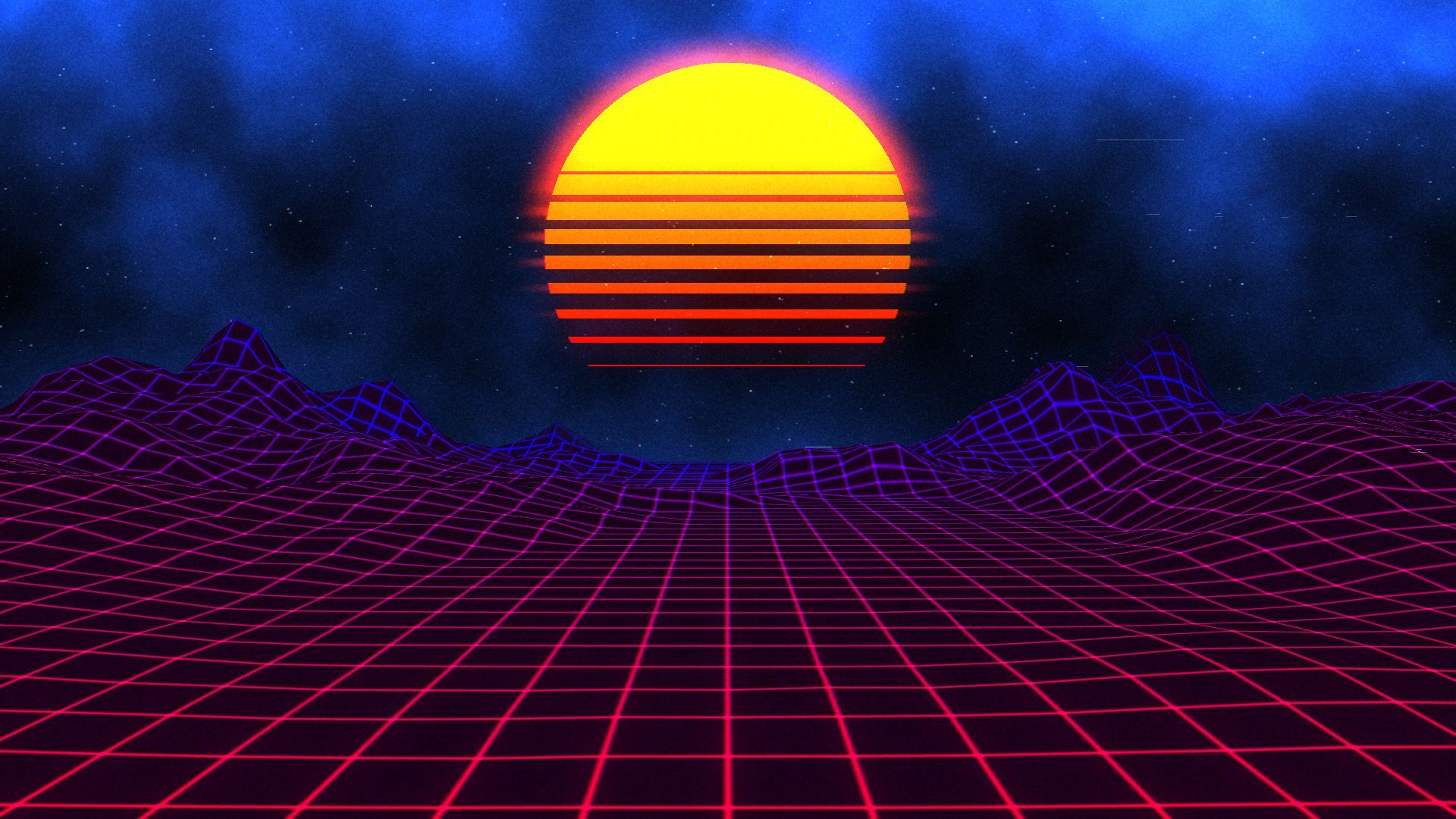 Retro Sunset 4K Wallpapers Wallpapers