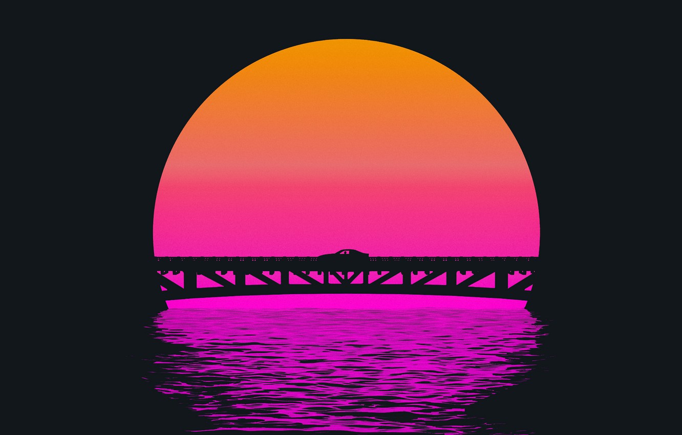 Retro Sunset 4K Wallpapers Wallpapers