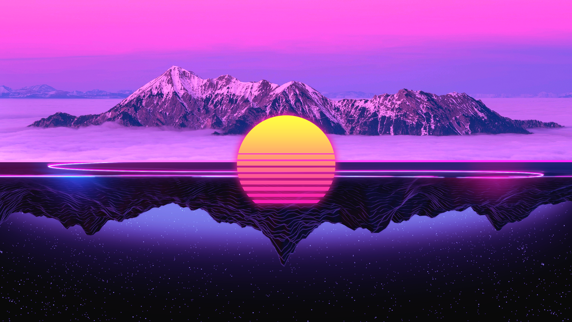 Retro Sunset 4K Wallpapers Wallpapers