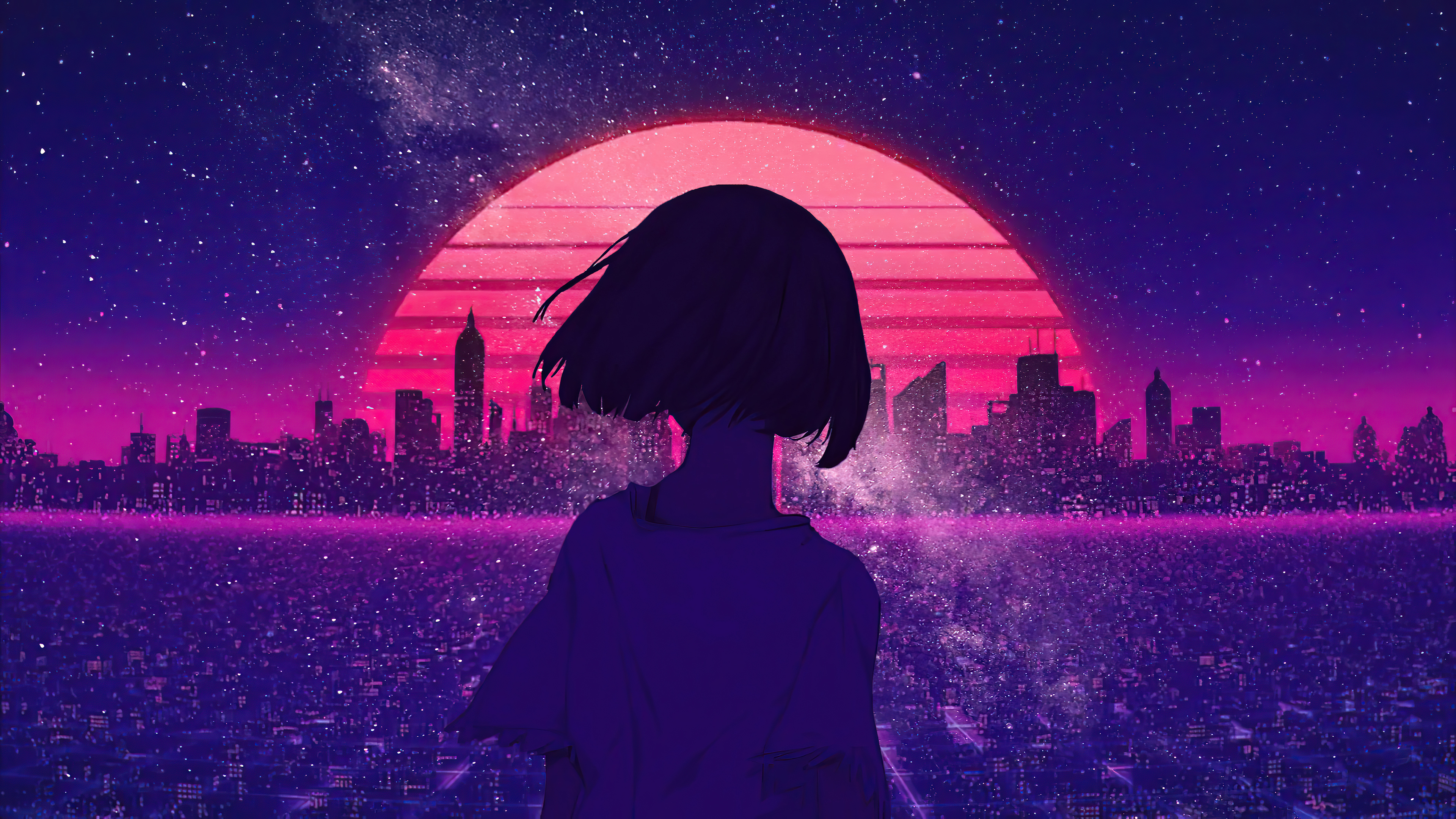 Retrowave Anime Wallpapers Wallpapers