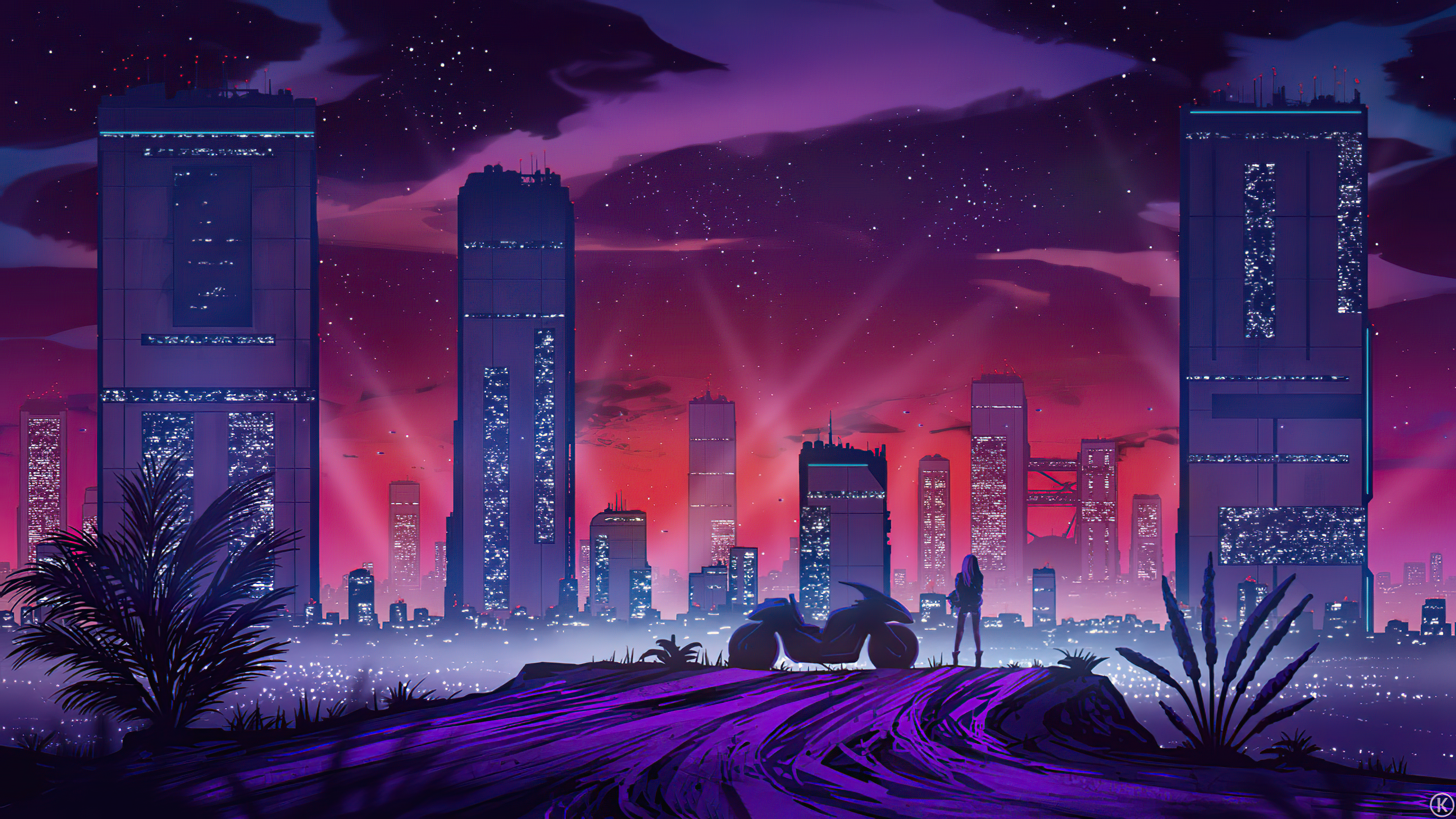 Retrowave Anime Wallpapers Wallpapers