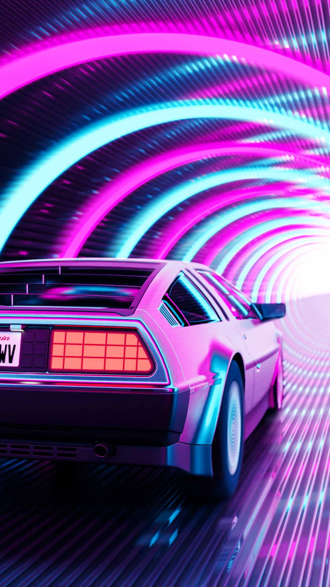 Retrowave Delorean Wallpapers