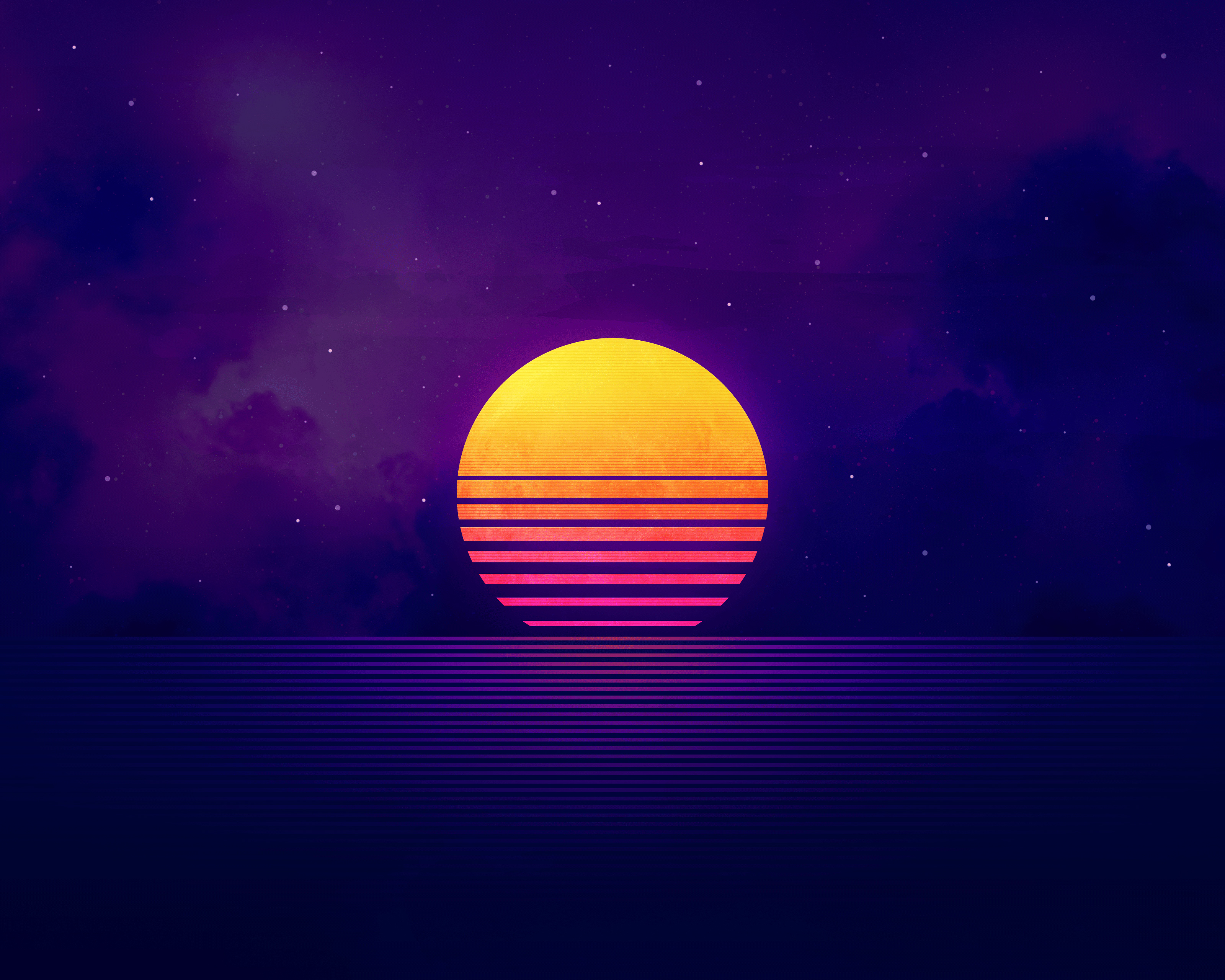 Retrowave Sunset Wallpapers