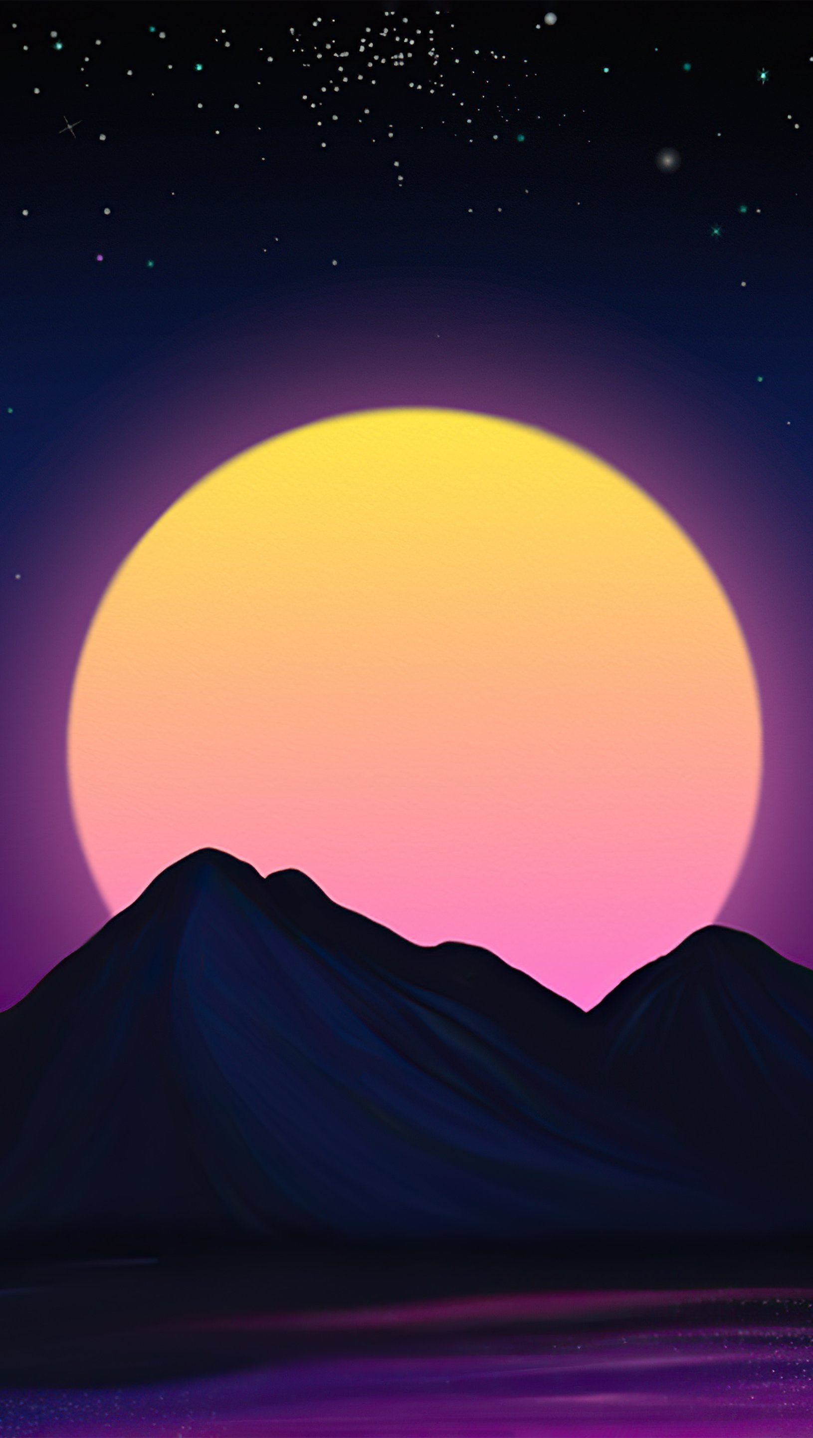 Retrowave Sunset Wallpapers