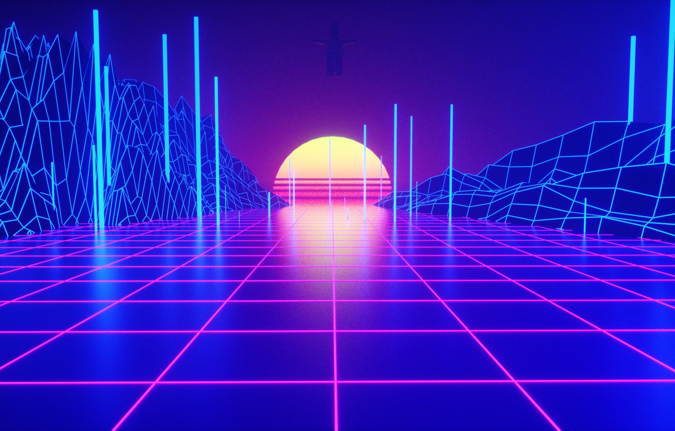 Retrowave Sunset Wallpapers