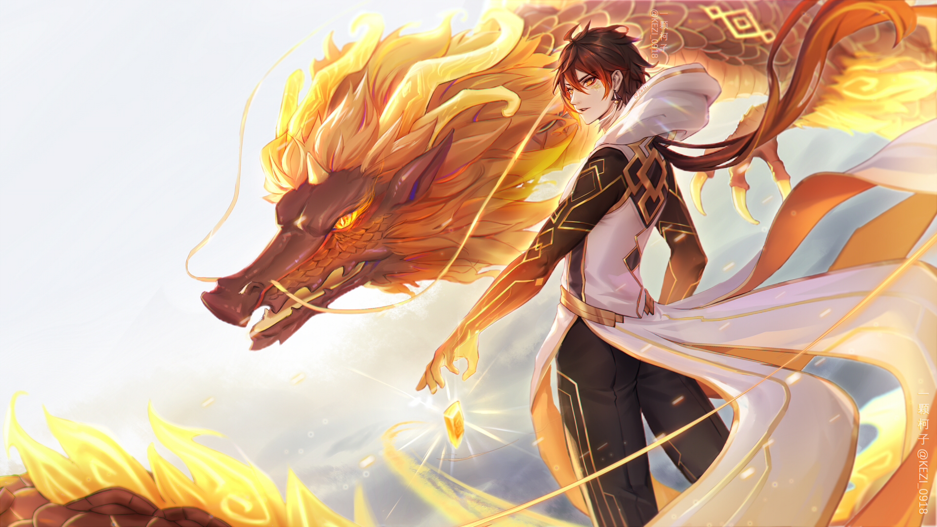 Rex Lapis and Zhongli Genshin Impact Wallpapers