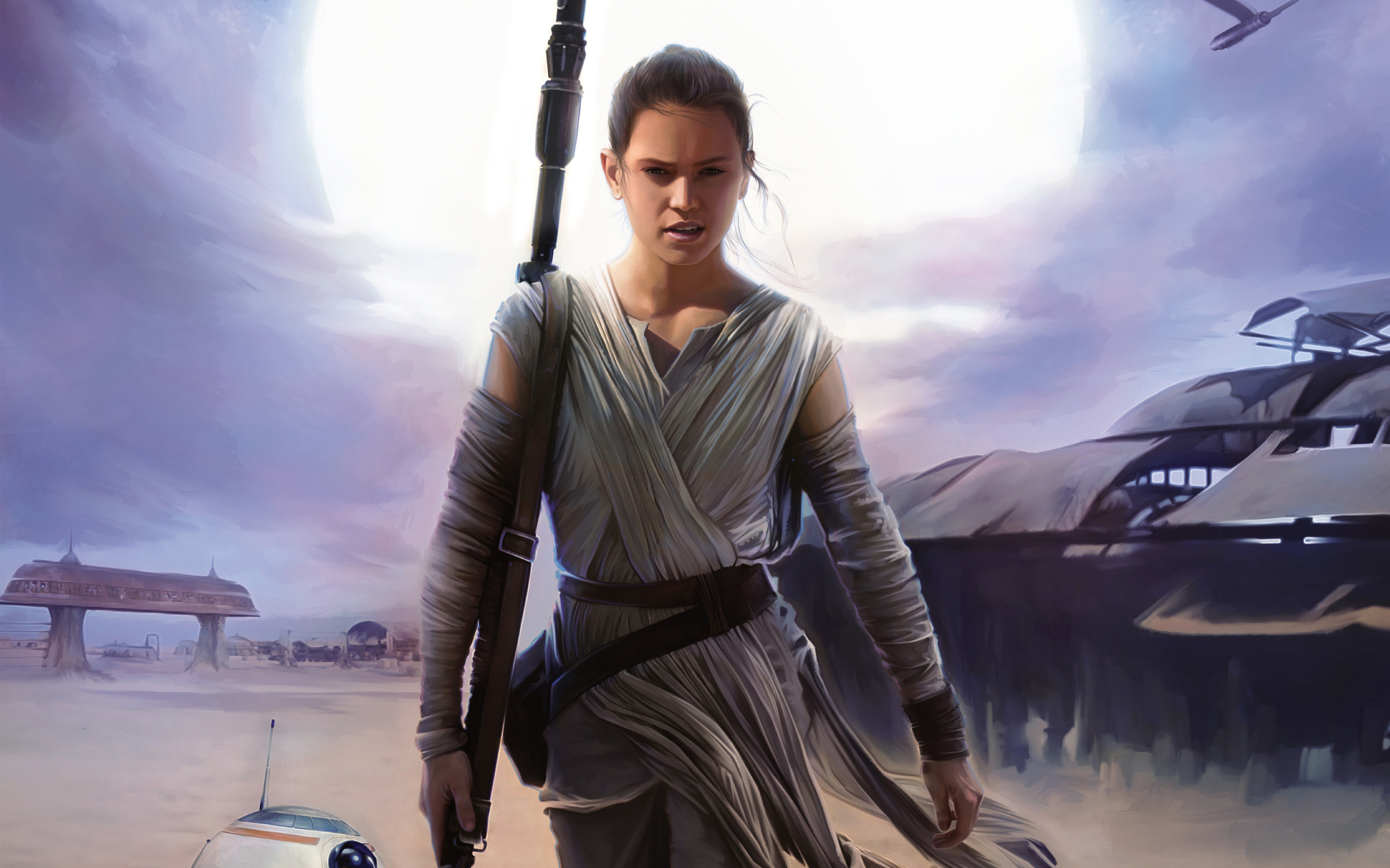 Rey In Star Wars 8 The Last Jedi Wallpapers