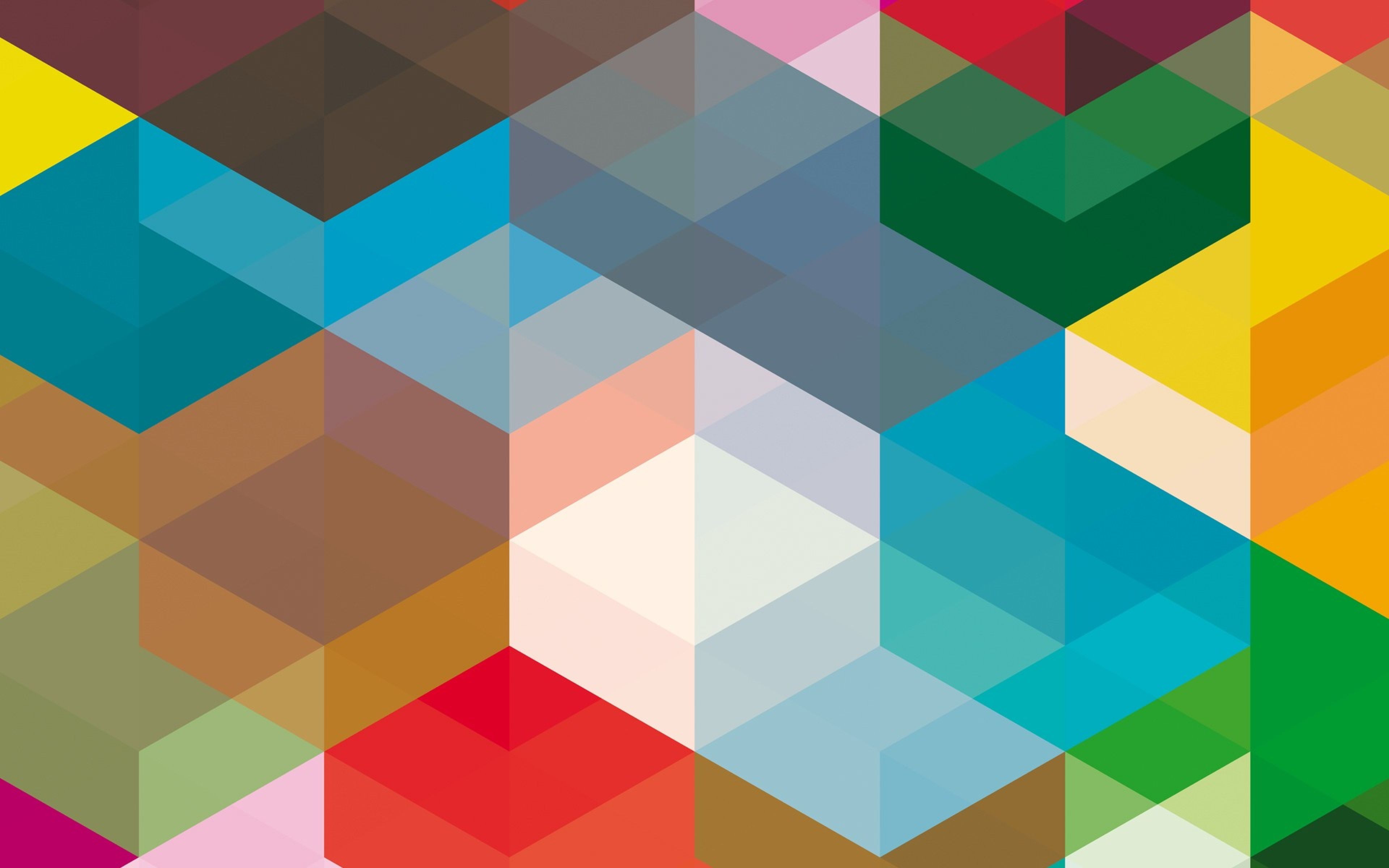 Rhombus Colorful Shapes Wallpapers