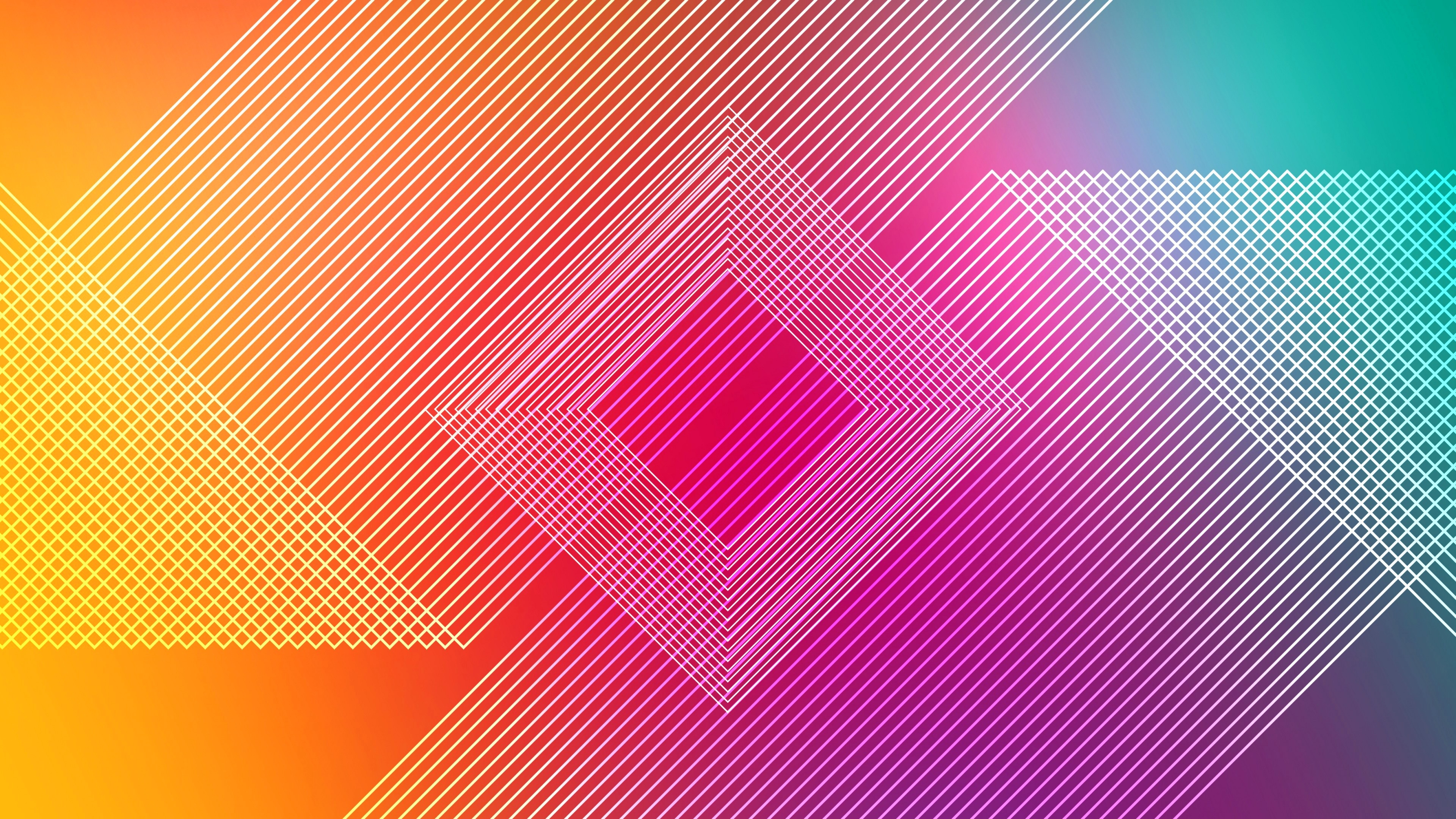 Rhombus Colorful Shapes Wallpapers