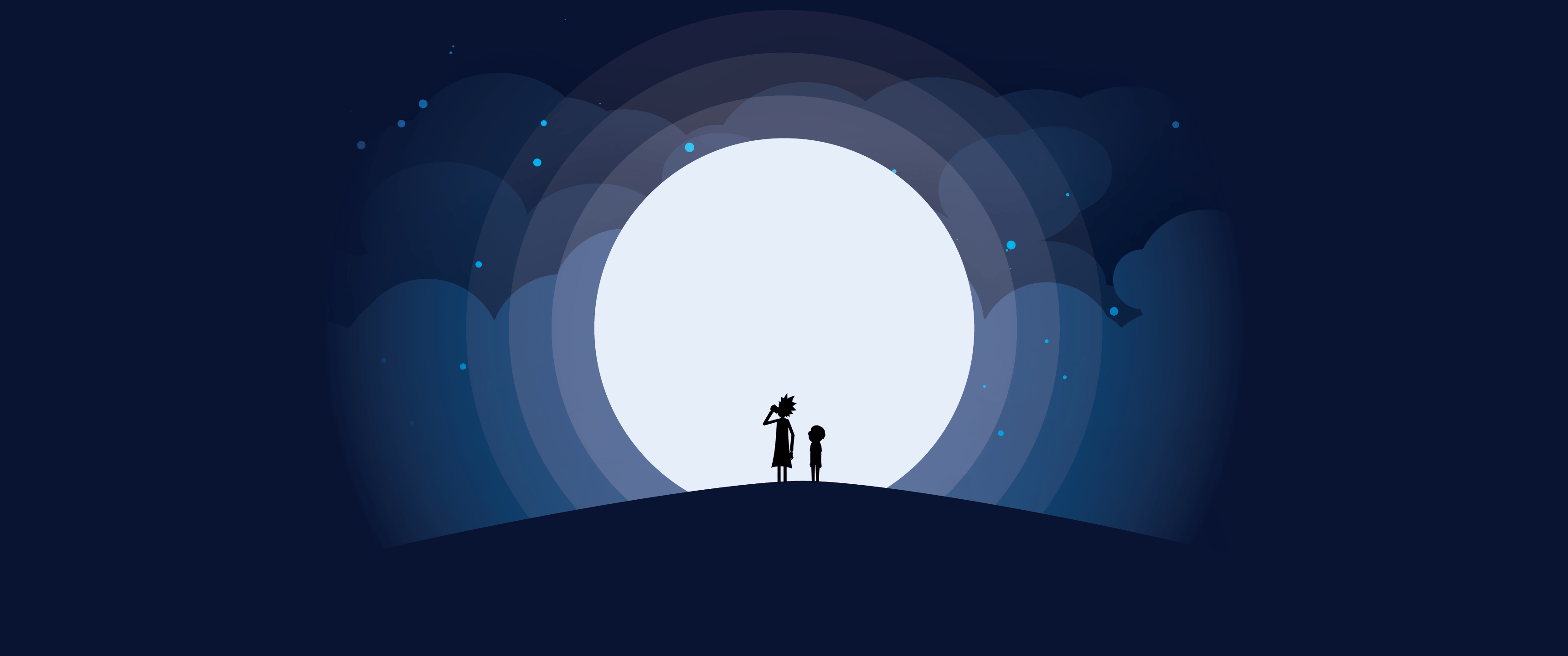 Rick And Morty Dark Minimalistic Wallpapers
