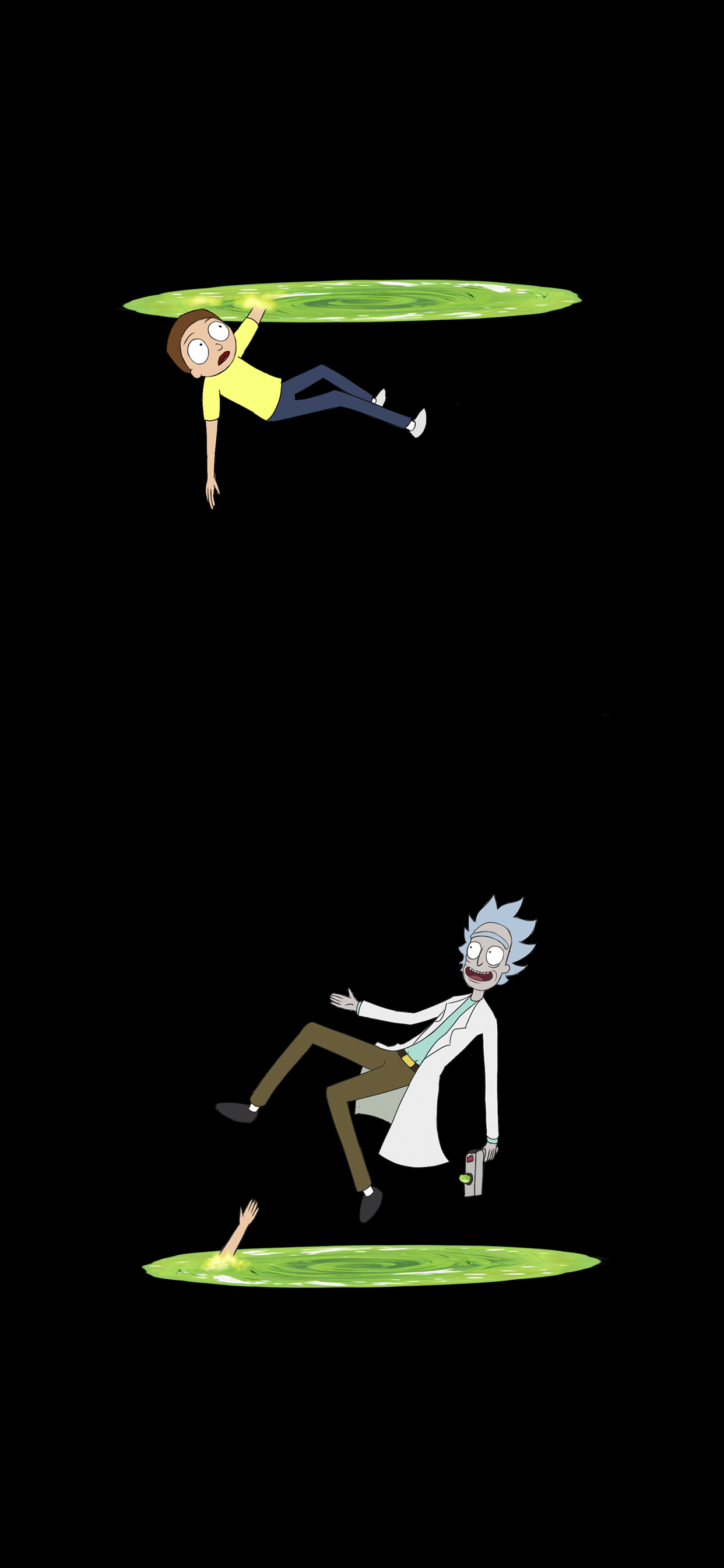 Rick And Morty Dark Minimalistic Wallpapers