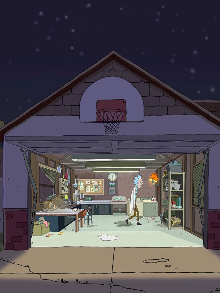 Rick And Morty Garage Wallpapers