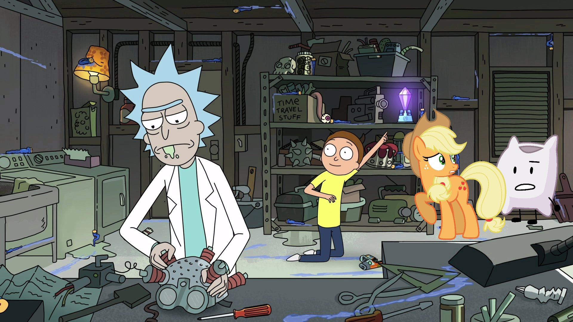 Rick And Morty Garage Wallpapers