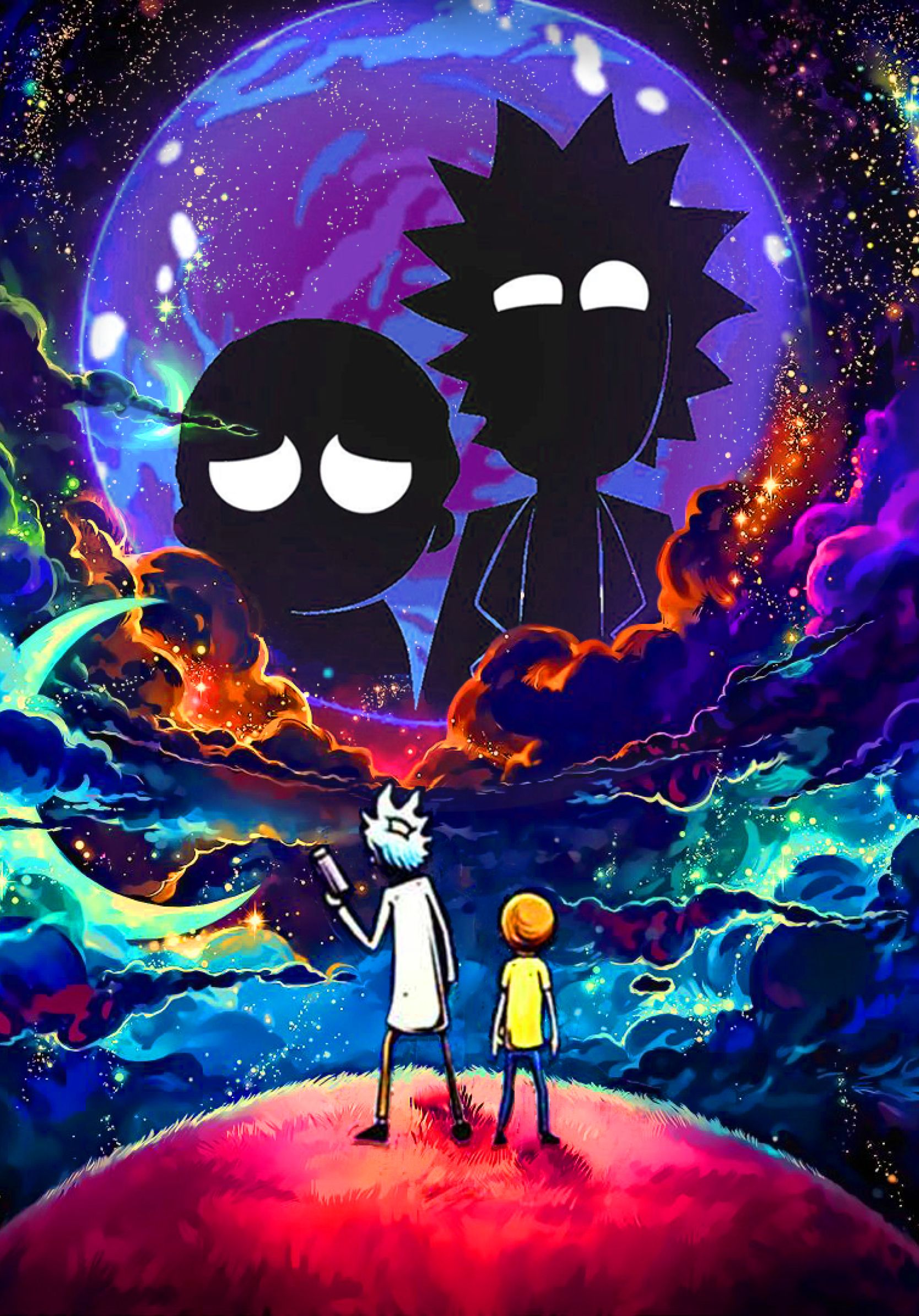 Rick And Morty In Outer Space Wallpapers