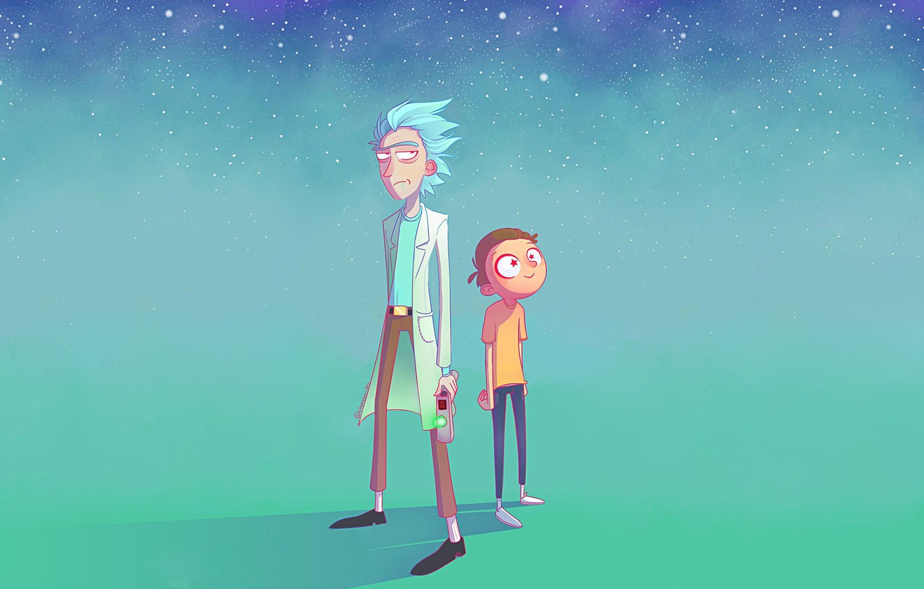 Rick And Morty In Outer Space Wallpapers