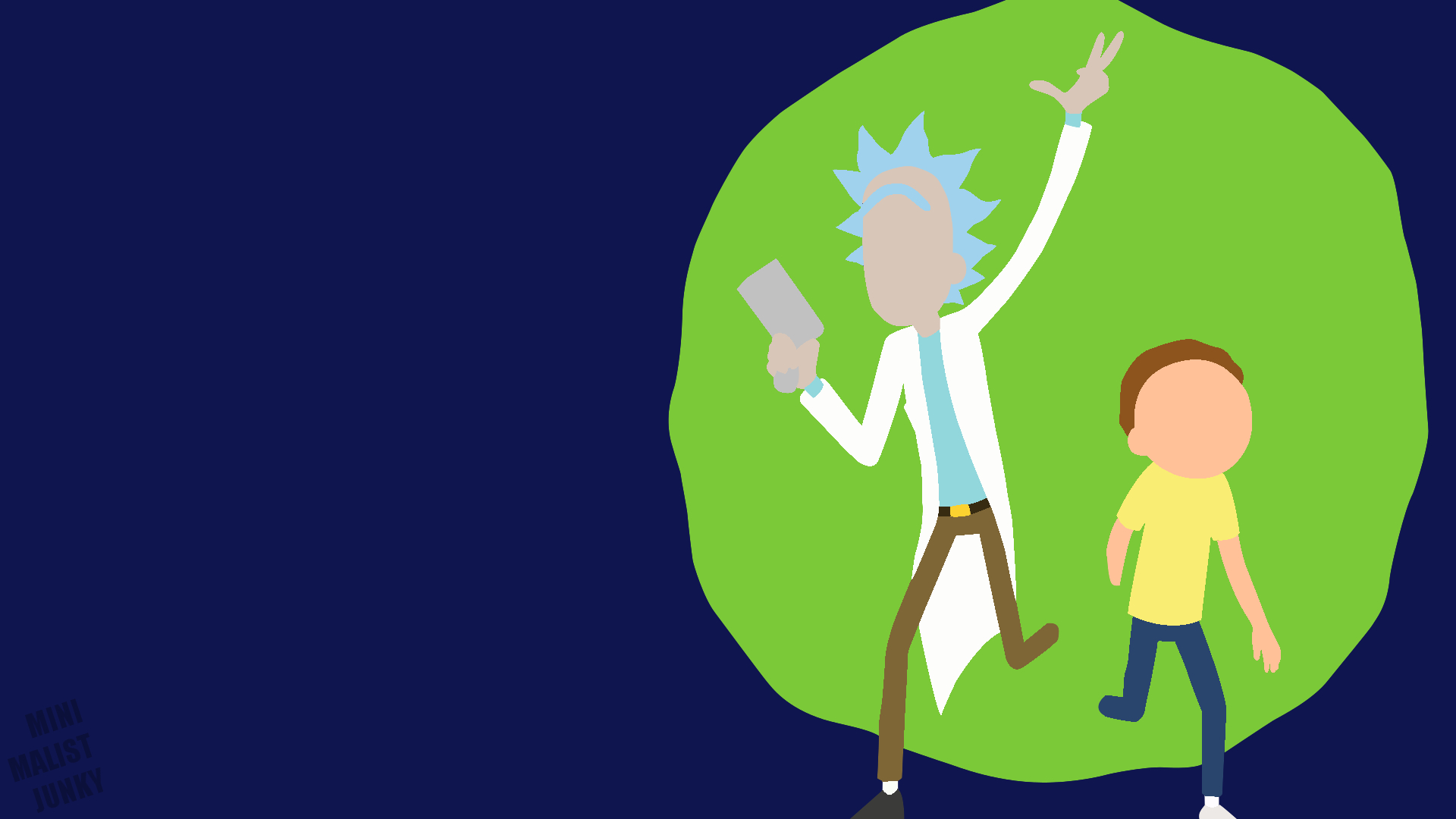 Rick And Morty Minimal Wallpapers