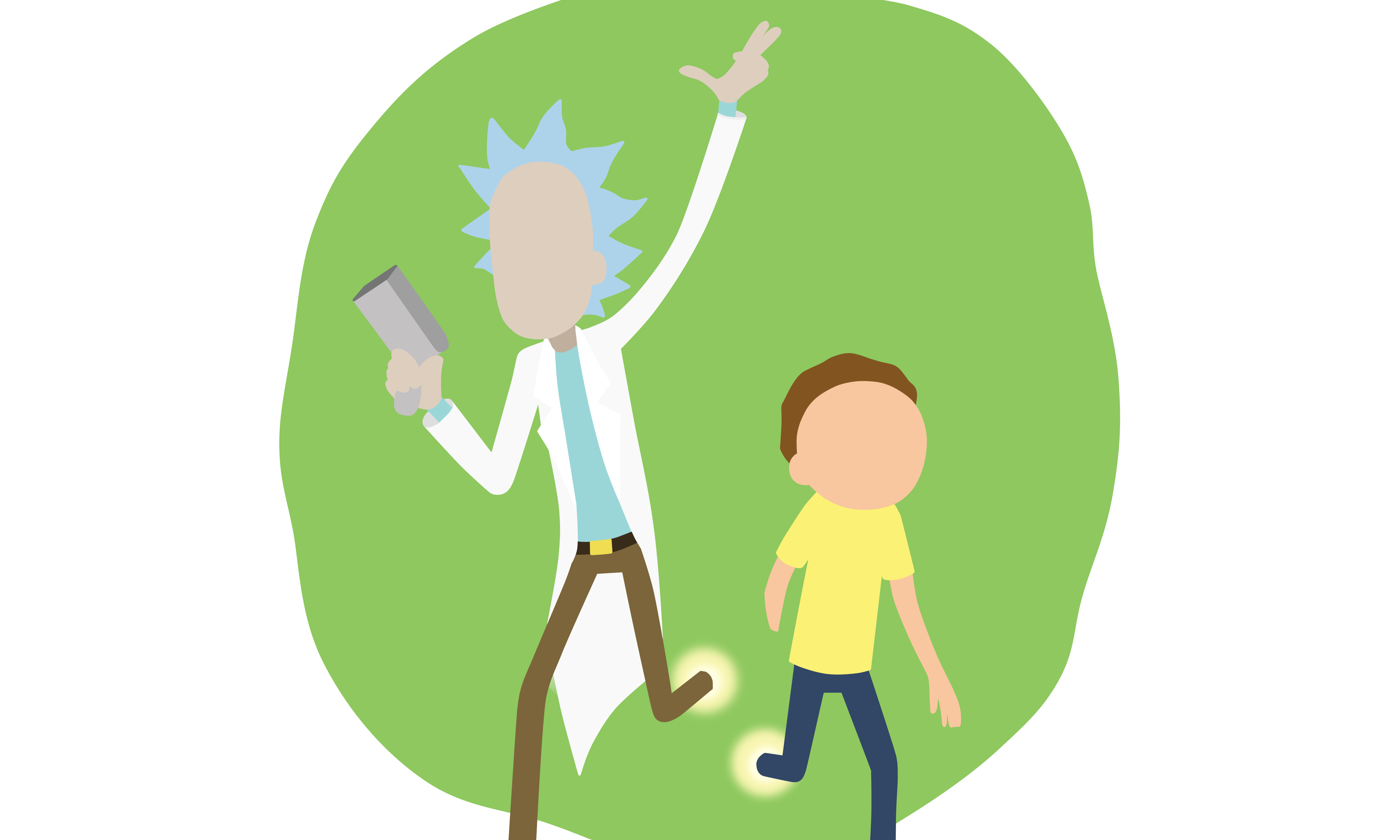 Rick And Morty Minimalist Wallpapers