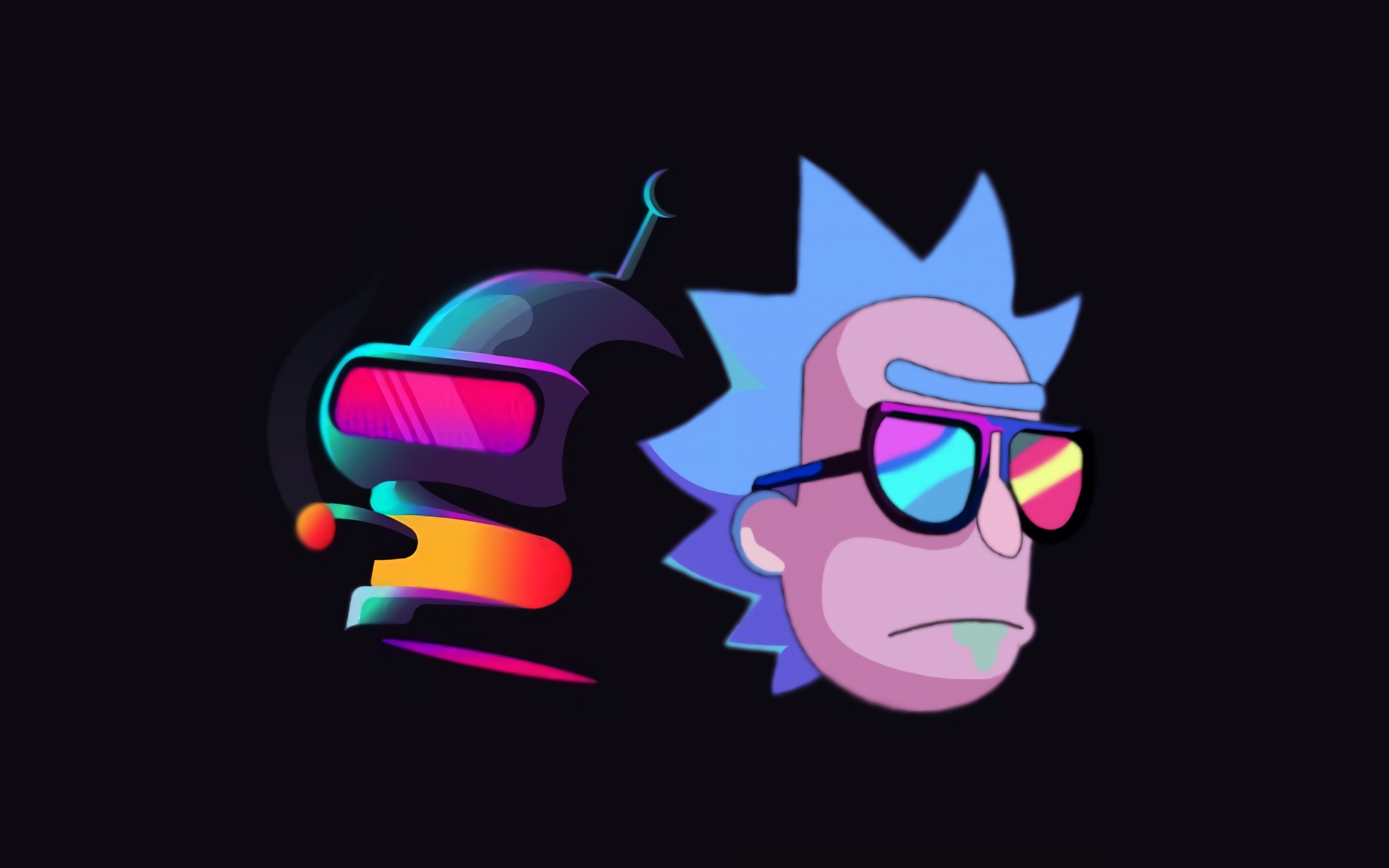 Rick And Morty Retro Wallpapers