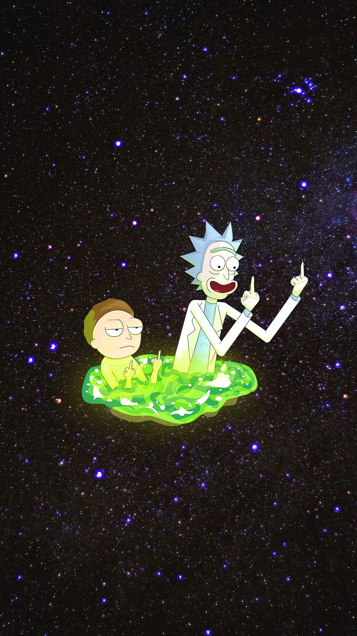 Rick And Morty Retro Wallpapers