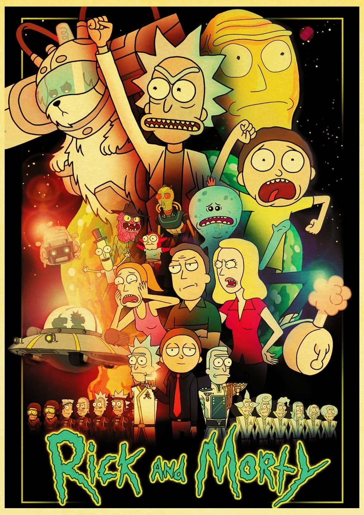 Rick And Morty Retro Wallpapers