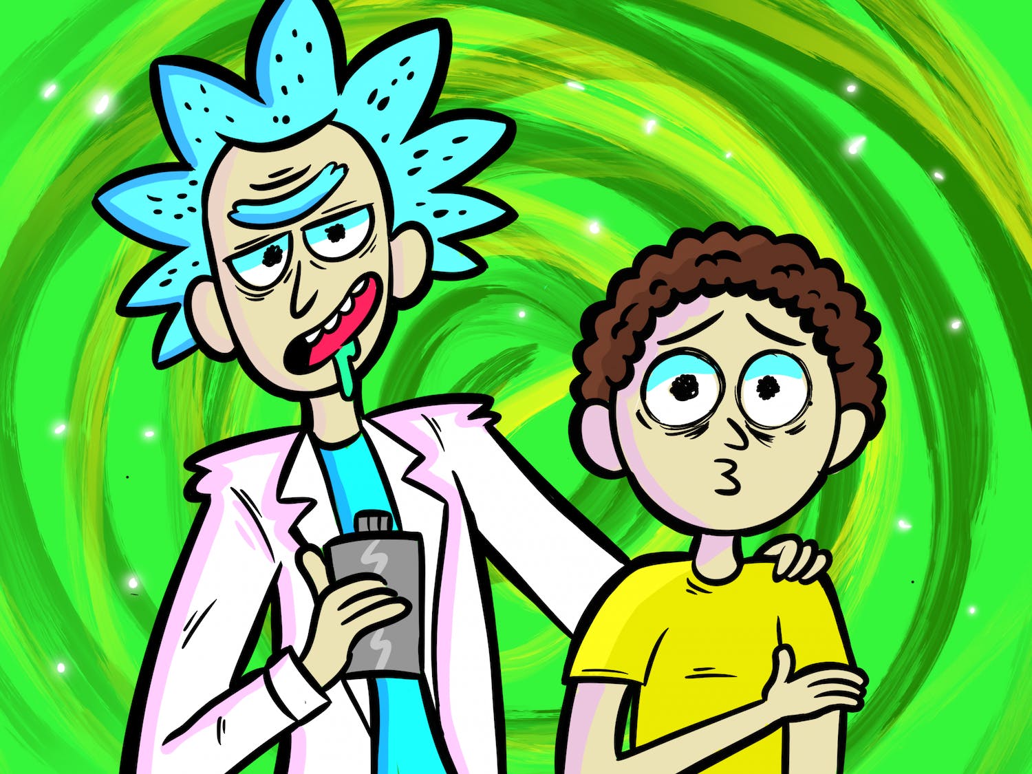 Rick And Morty Retro Wallpapers