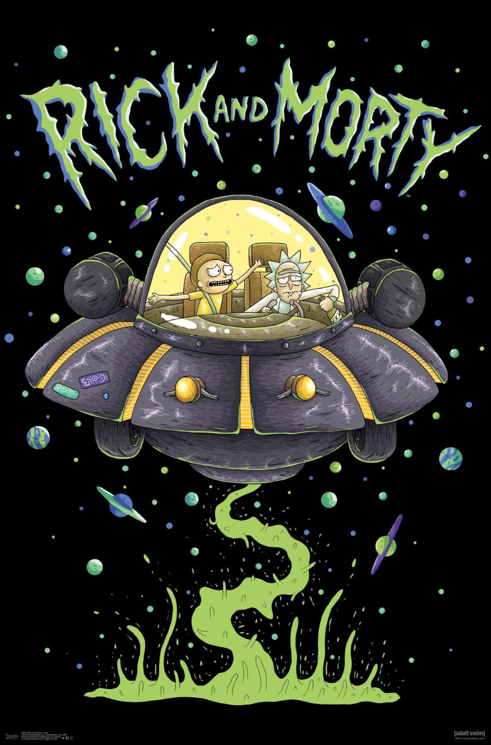 Rick And Morty Trippy Spaceship Wallpapers