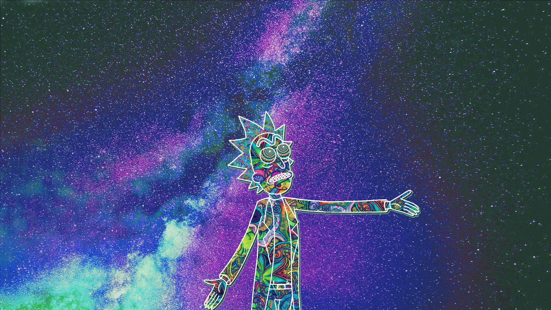 Rick And Morty Trippy Spaceship Wallpapers