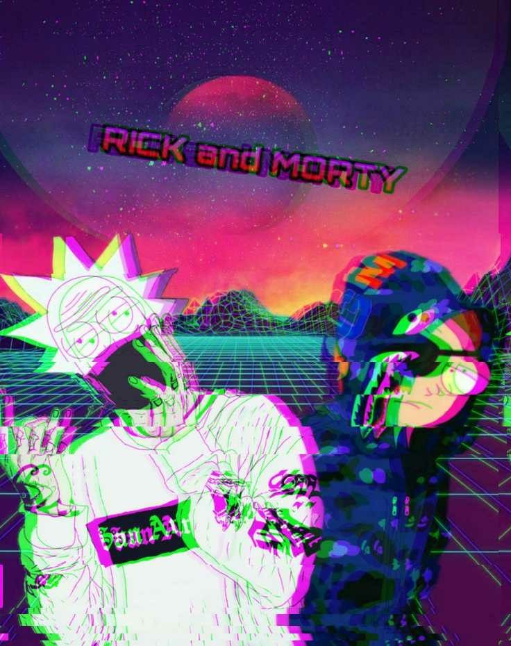 Rick And Morty Trippy Spaceship Wallpapers