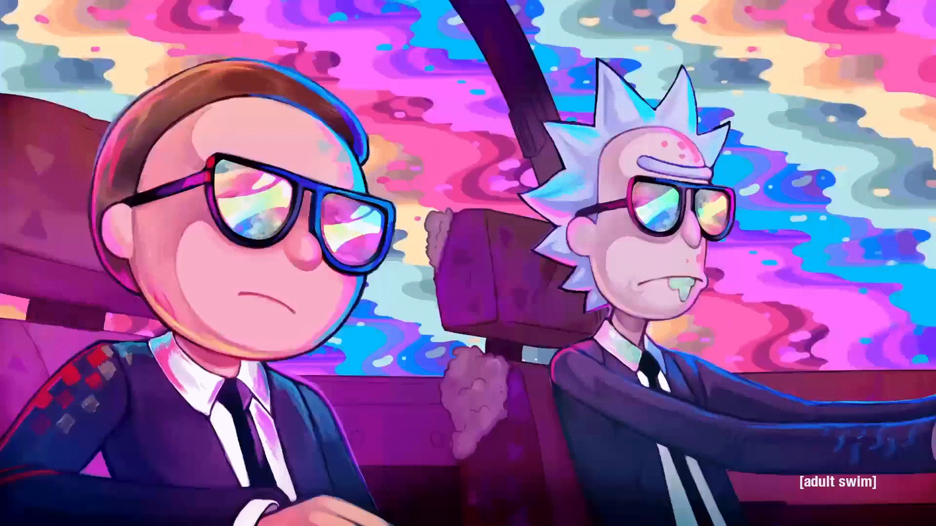 Rick And Morty Vaporwave Desktop Wallpapers