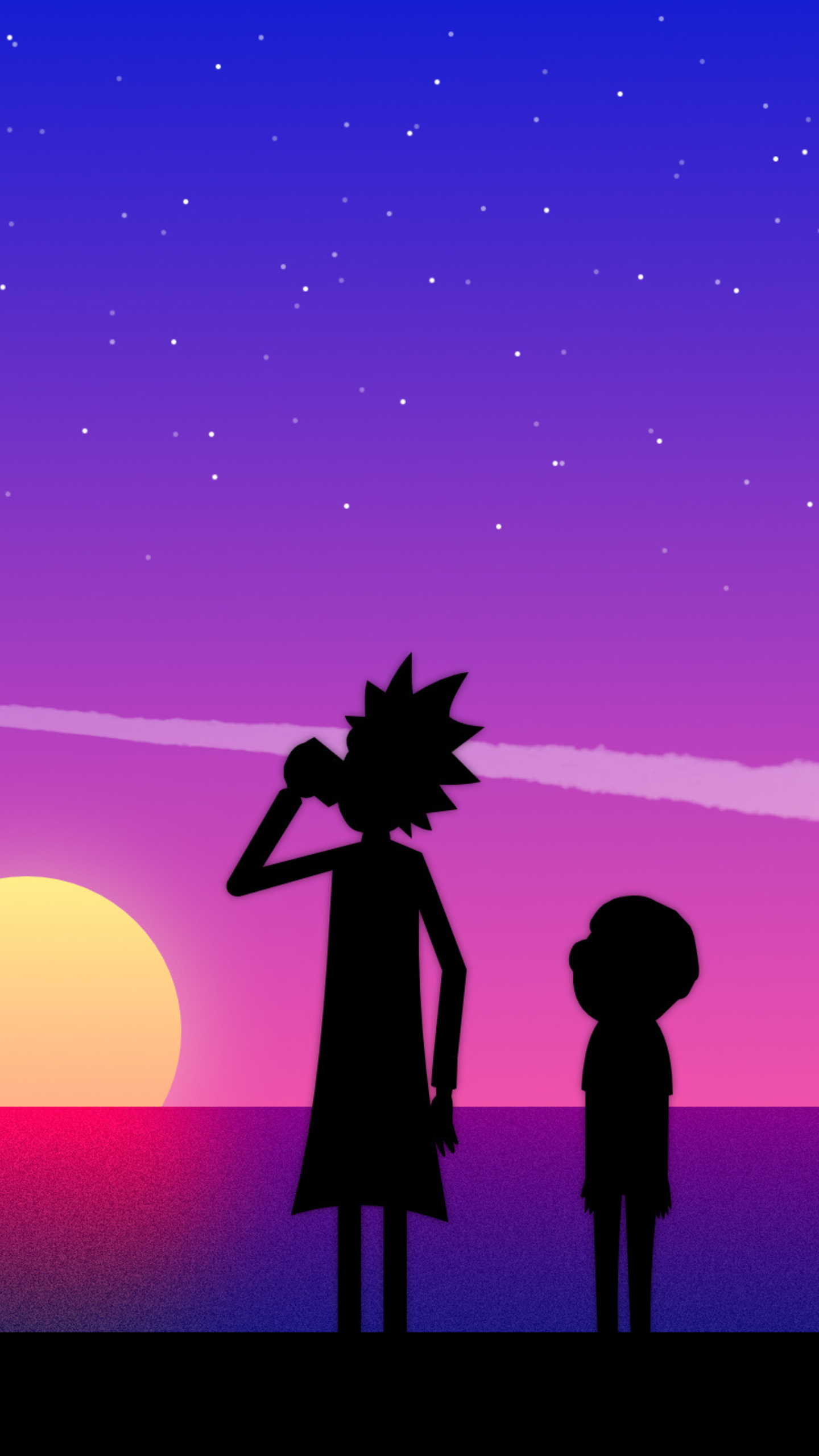 Rick And Morty Vaporwave Desktop Wallpapers