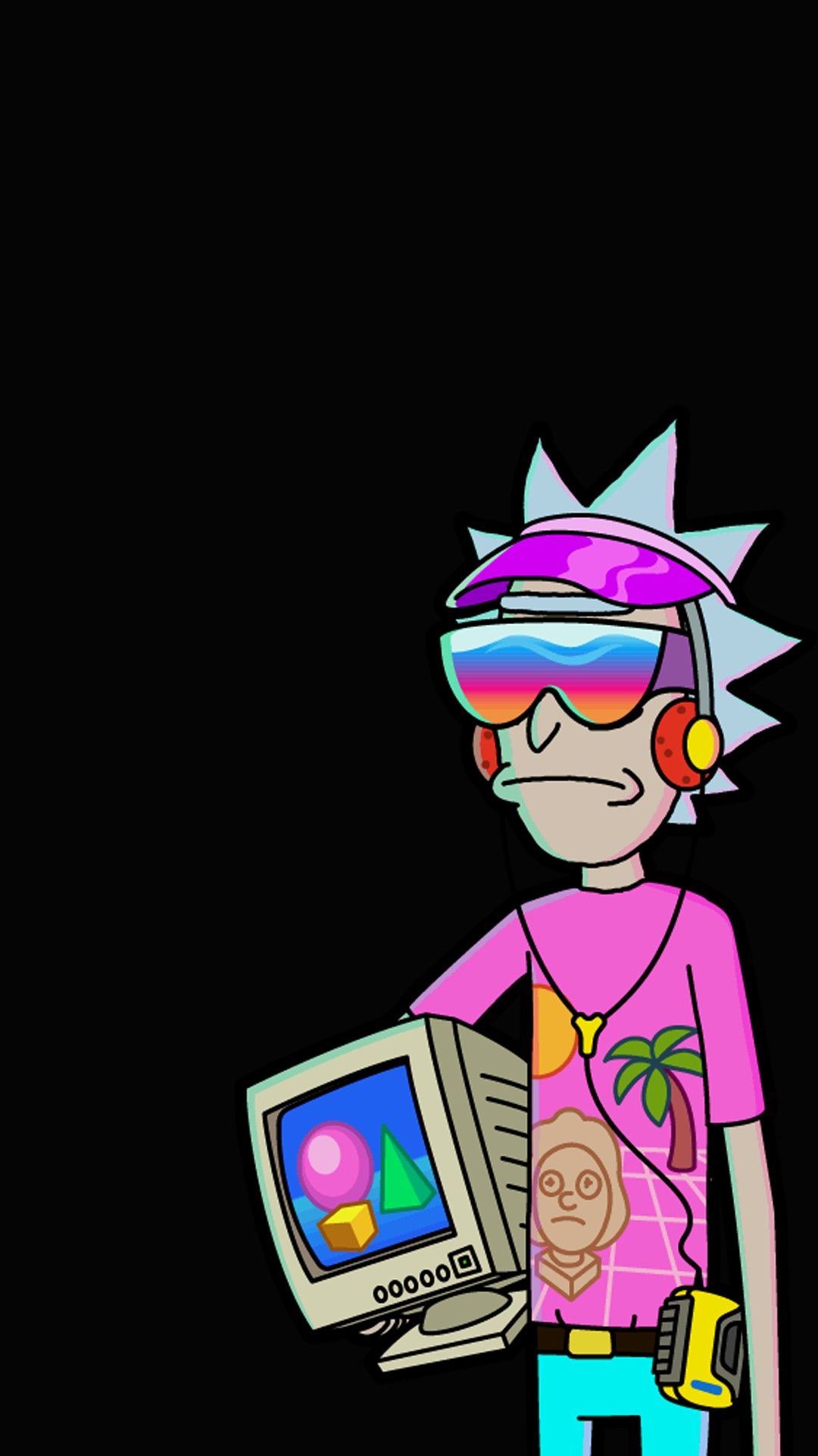 Rick And Morty Vaporwave Desktop Wallpapers