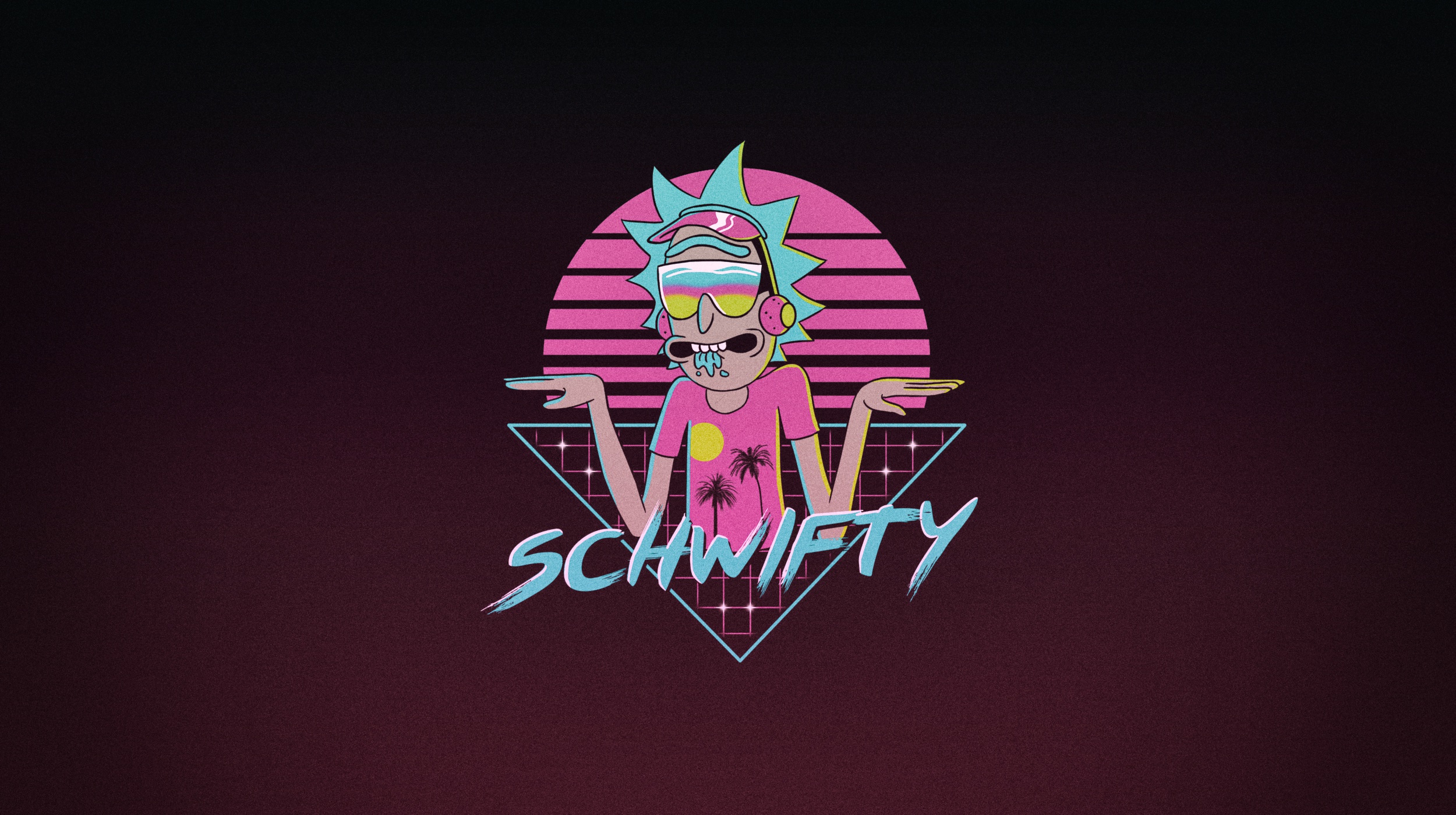 Rick And Morty Vaporwave Desktop Wallpapers