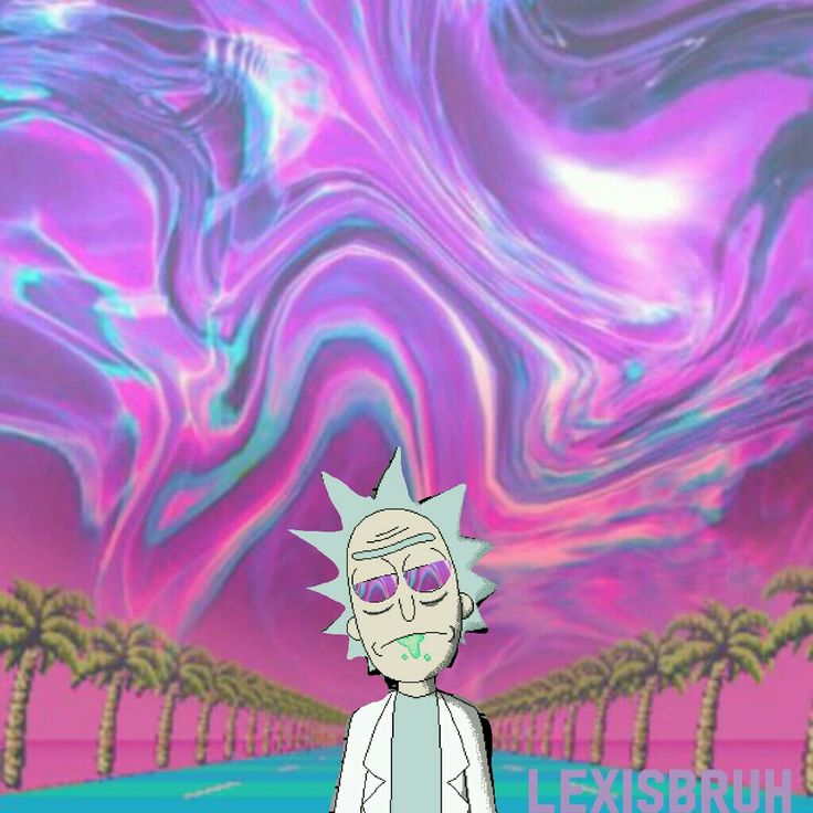 Rick And Morty Vaporwave Desktop Wallpapers