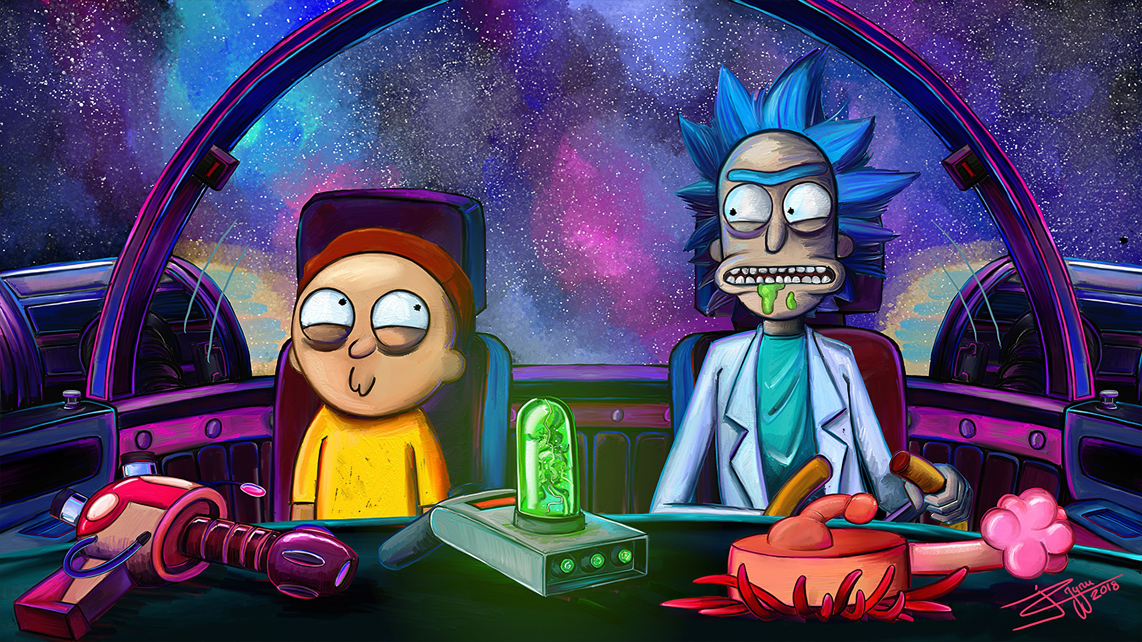 Rick And Morty Weed Wallpapers